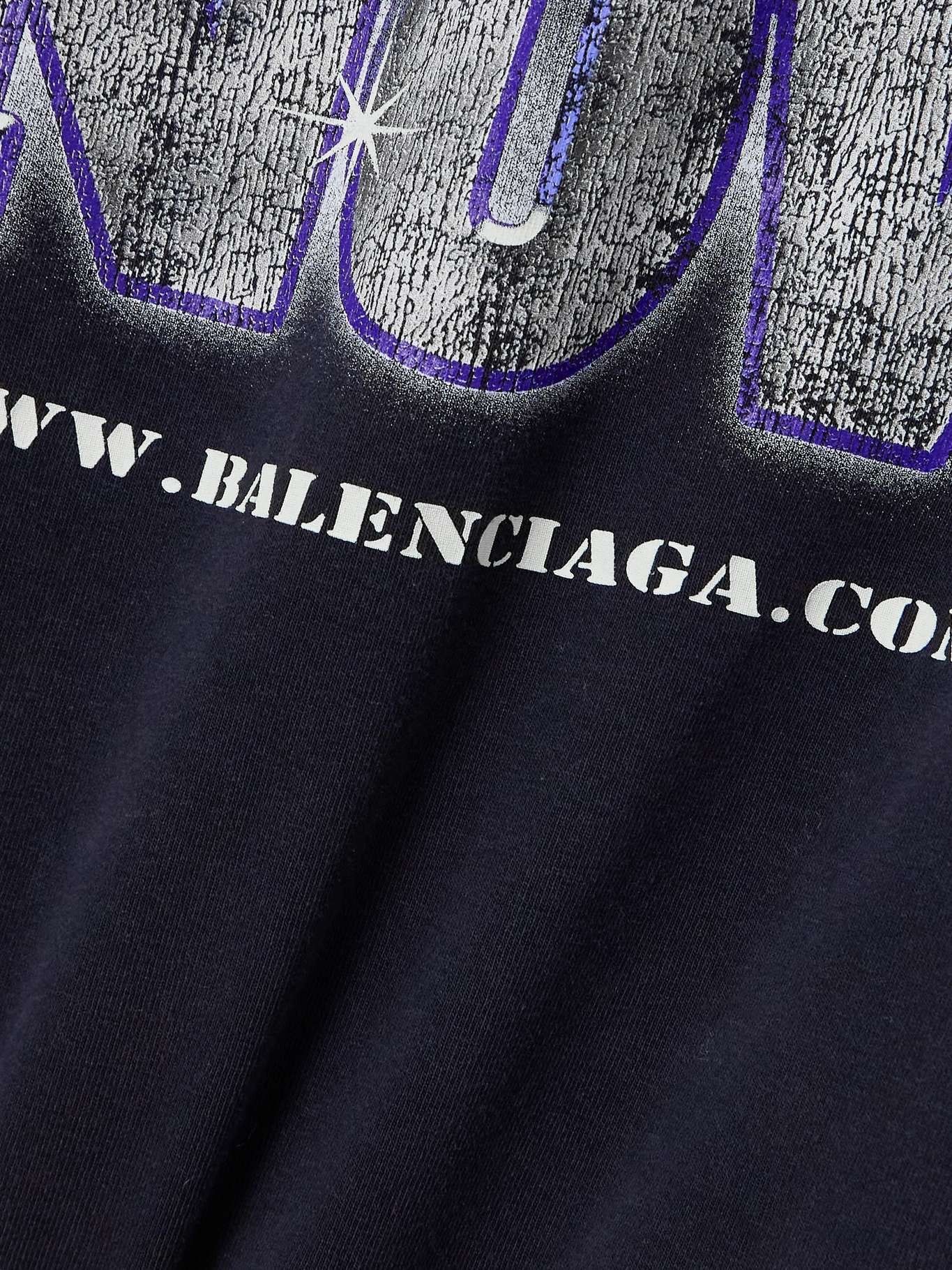 Balenciaga o1y0625 Logo Hoodie in Black Size L / US 10 / IT 46 - 2 Thumbnail