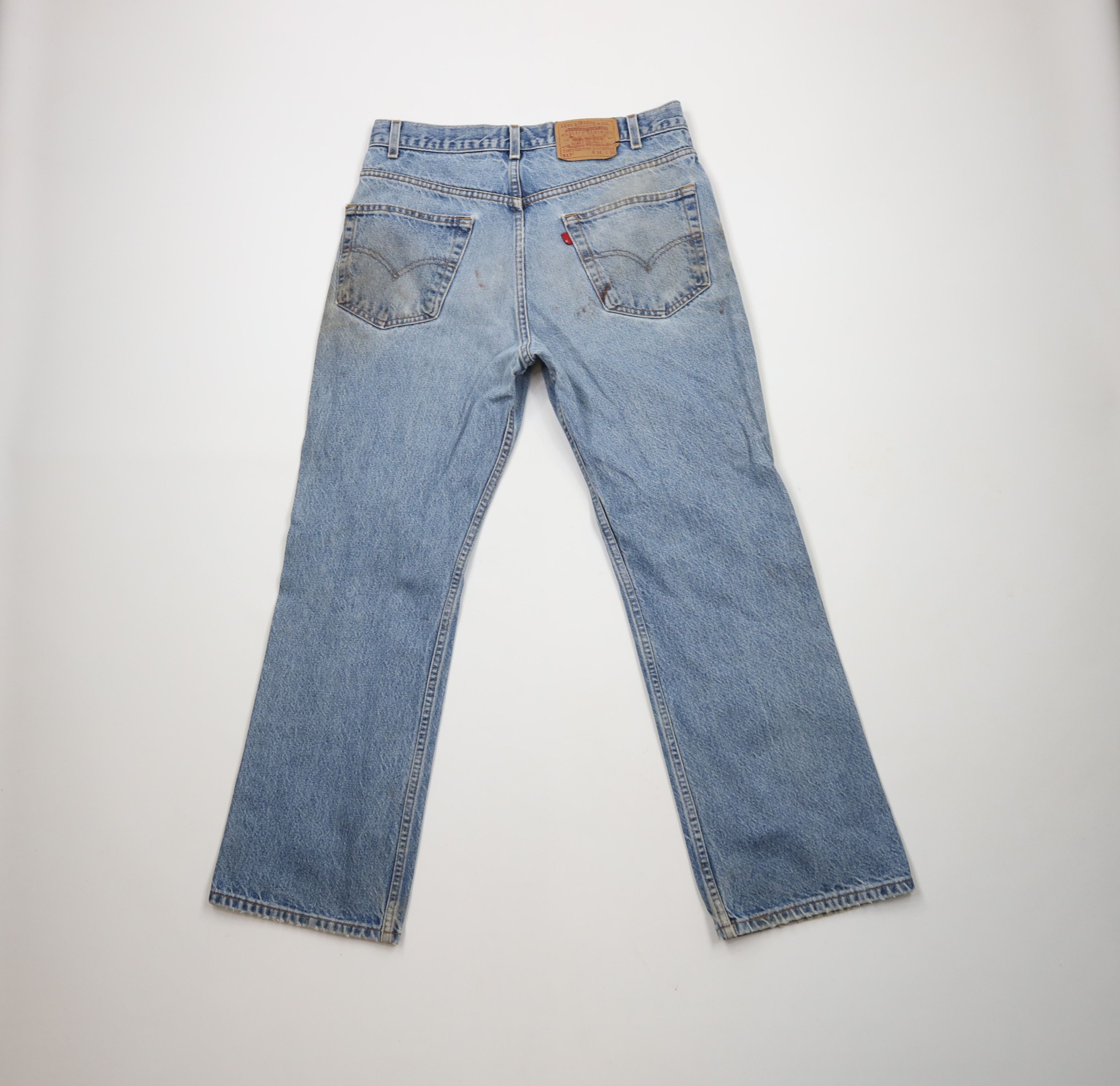 Levi's Vintage Y2K 2001 Levis 517 Flared Bootcut Denim Jeans Blue Size US 34 / EU 50 - 11 Thumbnail