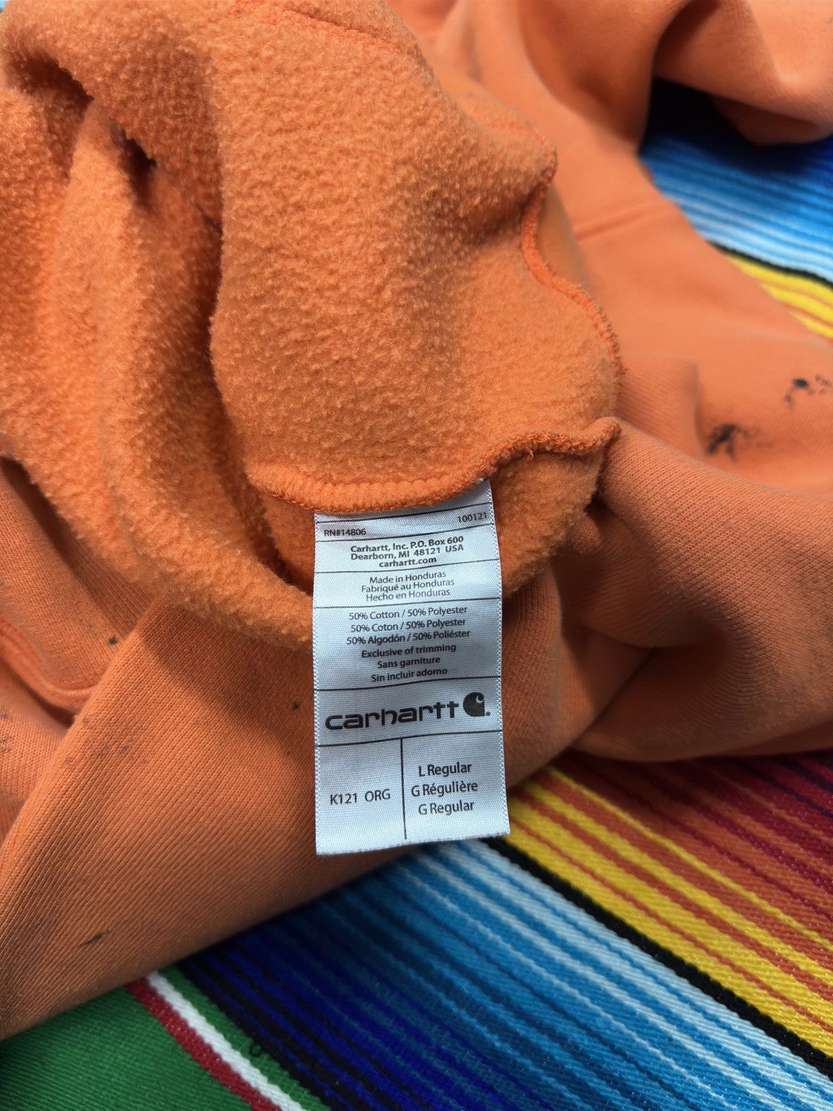 Carhartt 💥Distress Carhatt💥Hoodies Distress Crazy Design 💥 Size US XL / EU 56 / 4 - 4 Thumbnail