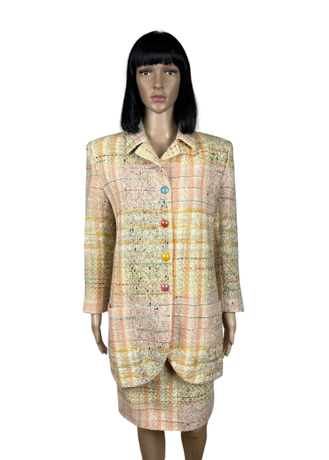 Emanuel Ungaro × Vintage Emanuel Ungaro Parallele Vintage Skirt Suit Tweed size 14 Size 32" / US 10 / IT 46 - 1 Thumbnail