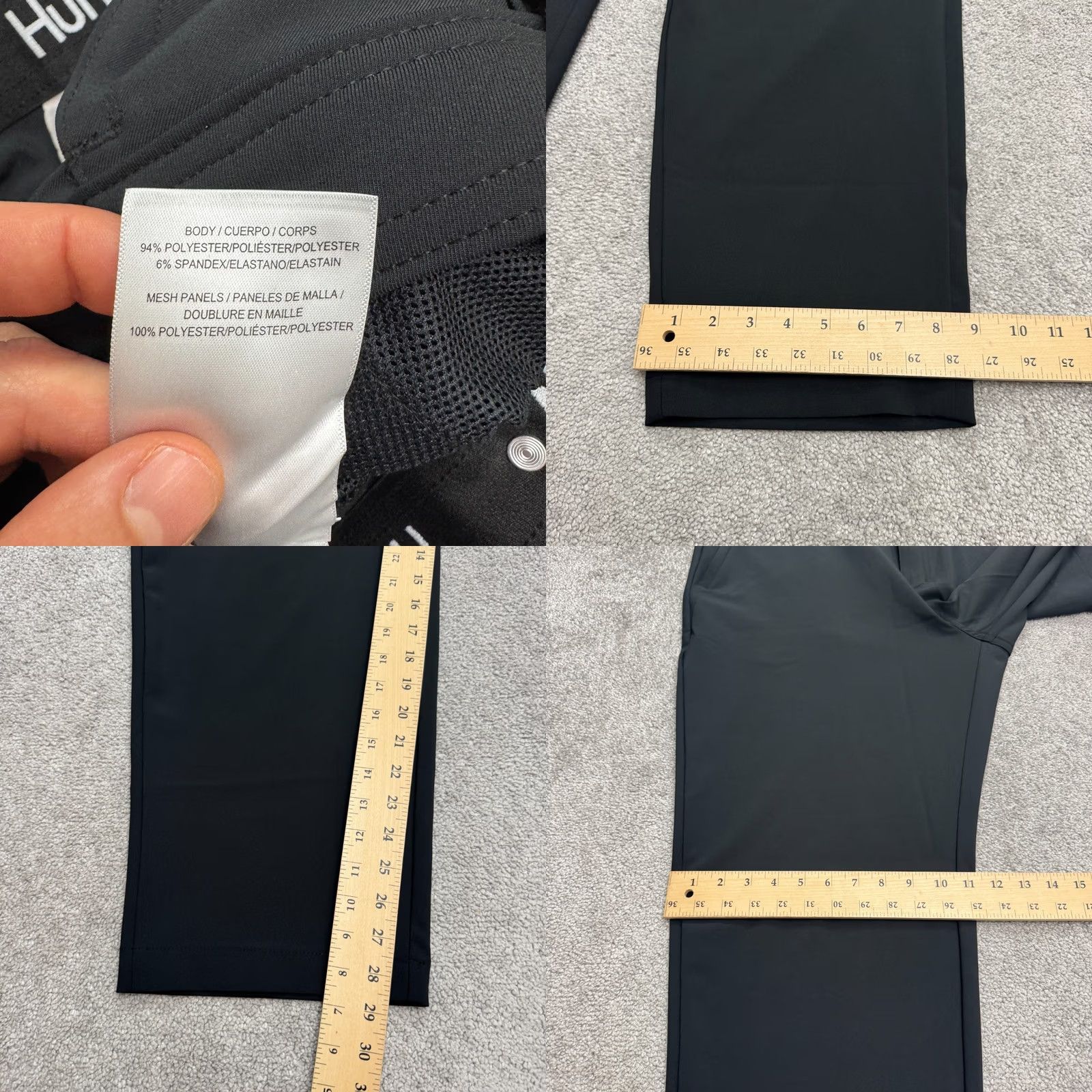Hurley Hurley Performance Tech Golf Chino Pants Mens 40x30 Black Stretch Straight Leg Size US 40 / EU 56 - 9 Thumbnail