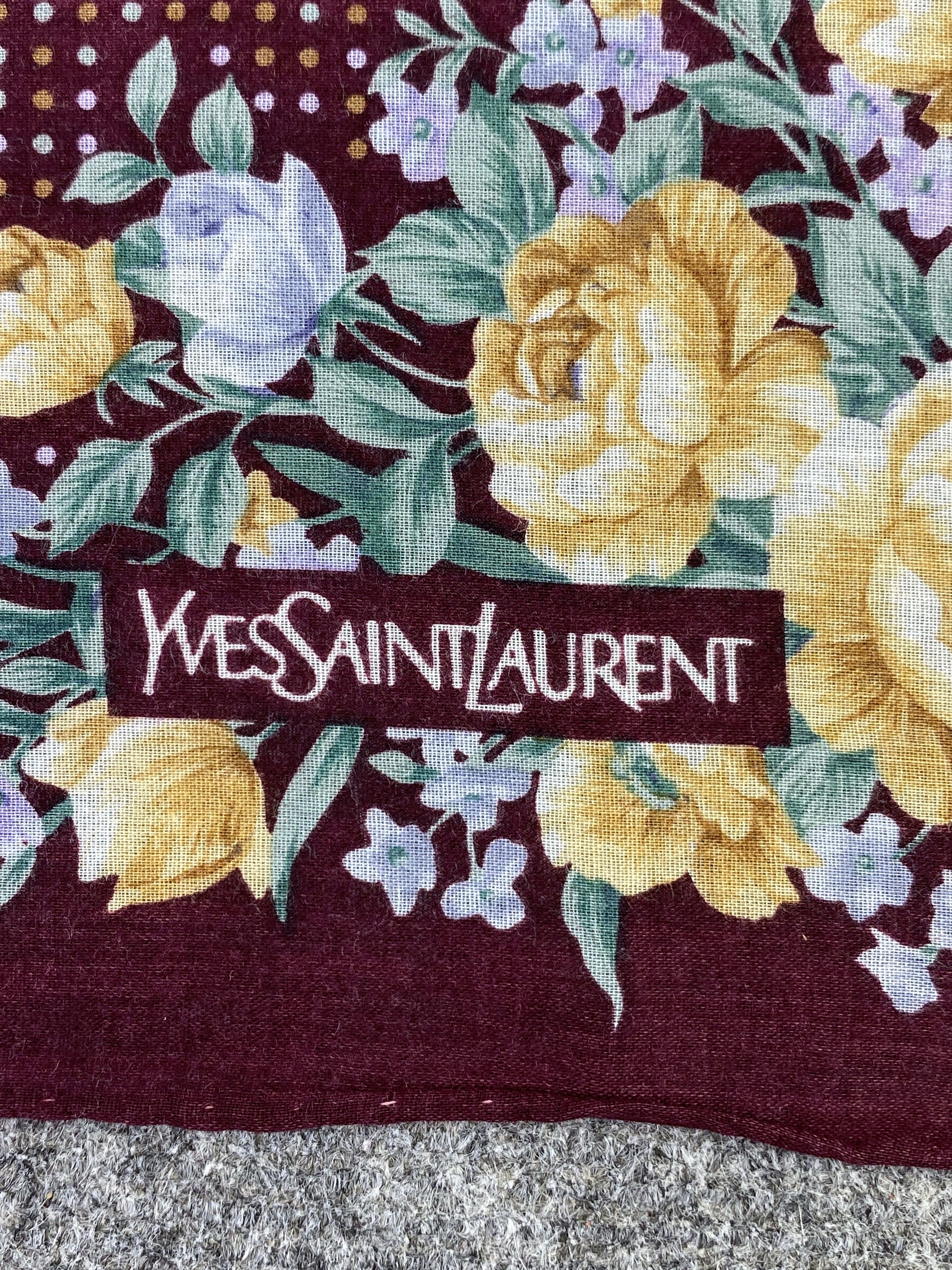 Yves Saint Laurent Yves Saint Laurent Handkerchief / Neckerchief KT0194 Size ONE SIZE - 7 Thumbnail