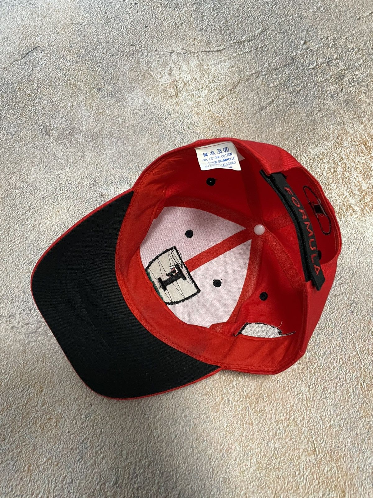 Ferrari Vintage Ferrari Formula 1 Racing Cap Center Logo Size ONE SIZE - 7 Thumbnail