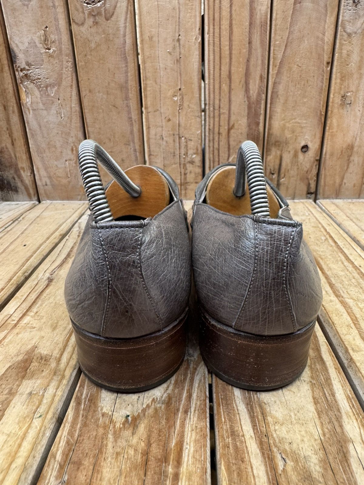 Mauri Vintage Mauri ostrich skin Men’s leather dress shoes UK 9.5M Size US 10 / EU 43 - 4 Thumbnail