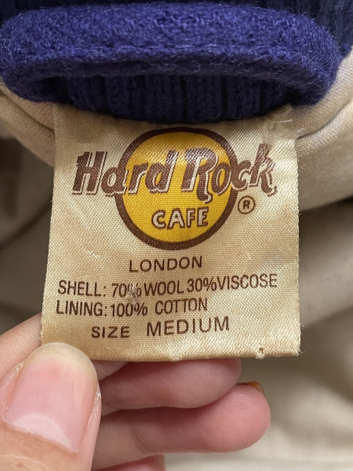 Hard Rock Cafe × Vintage Vintage Hard Rock Cafe Varsity Jacket 1990s Size US M / EU 48-50 / 2 - 9 Thumbnail