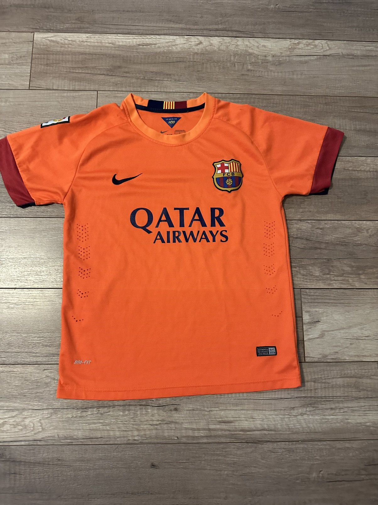 Nike Barcelona 2014/15 Orange Kit Size US S / EU 44-46 / 1 - 1 Thumbnail