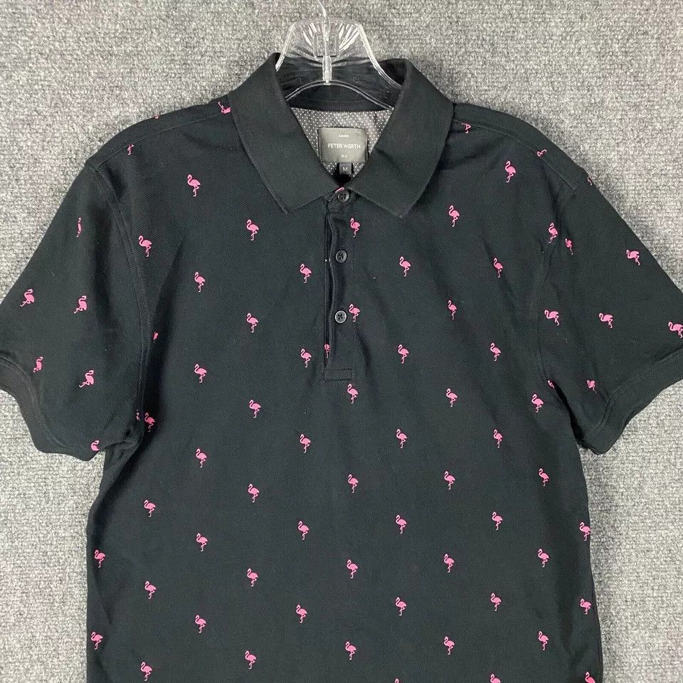 Peter Werth Peter Werth Polo Shirt Men's 100% Cotton Flamingo Adults M Size US M / EU 48-50 / 2 - 2 Thumbnail