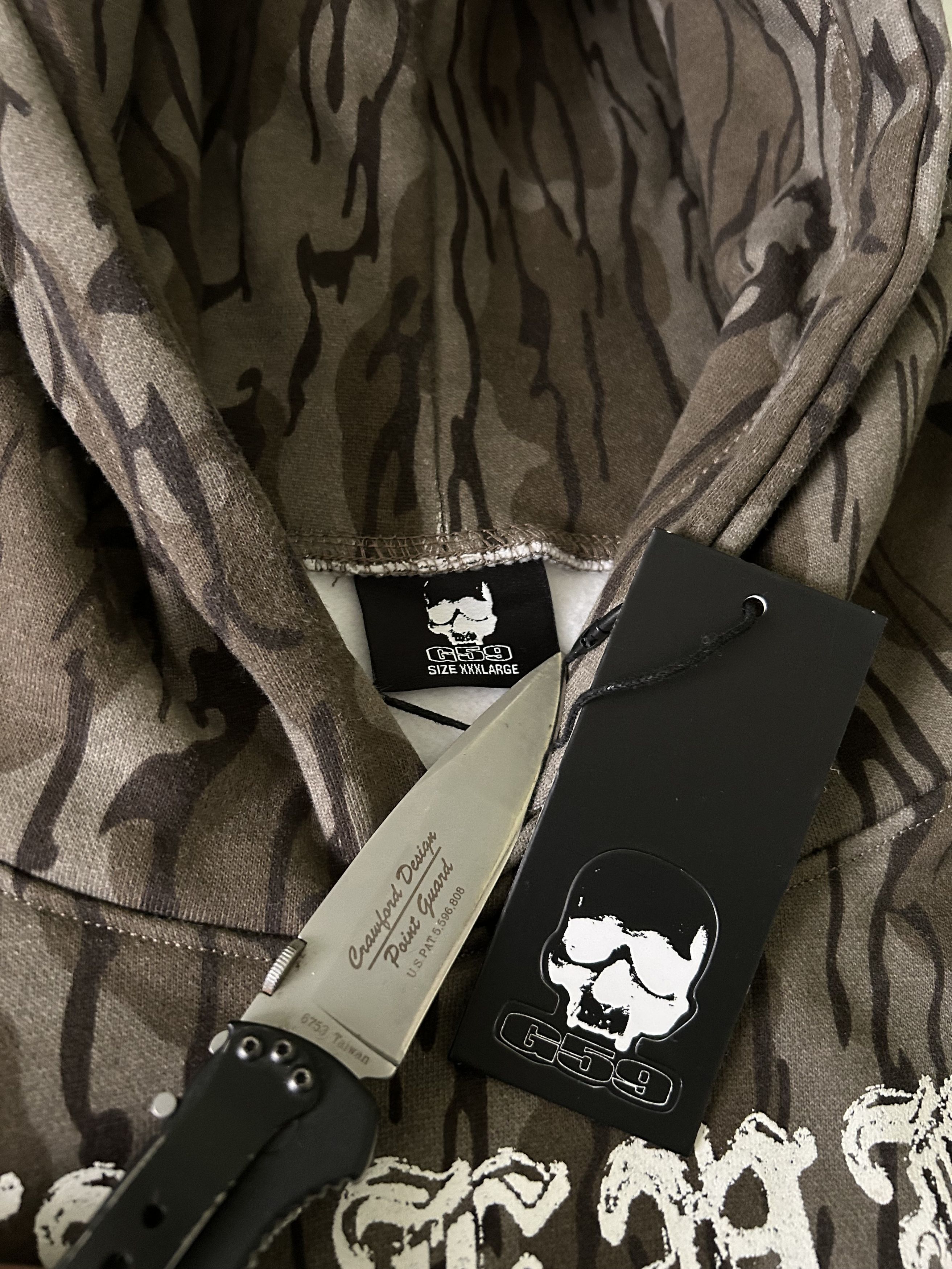 G59 Records × STAFF WORKFORCE DS Camo Crucis hoodie Size US XXL / EU 58 / 5 - 6 Thumbnail