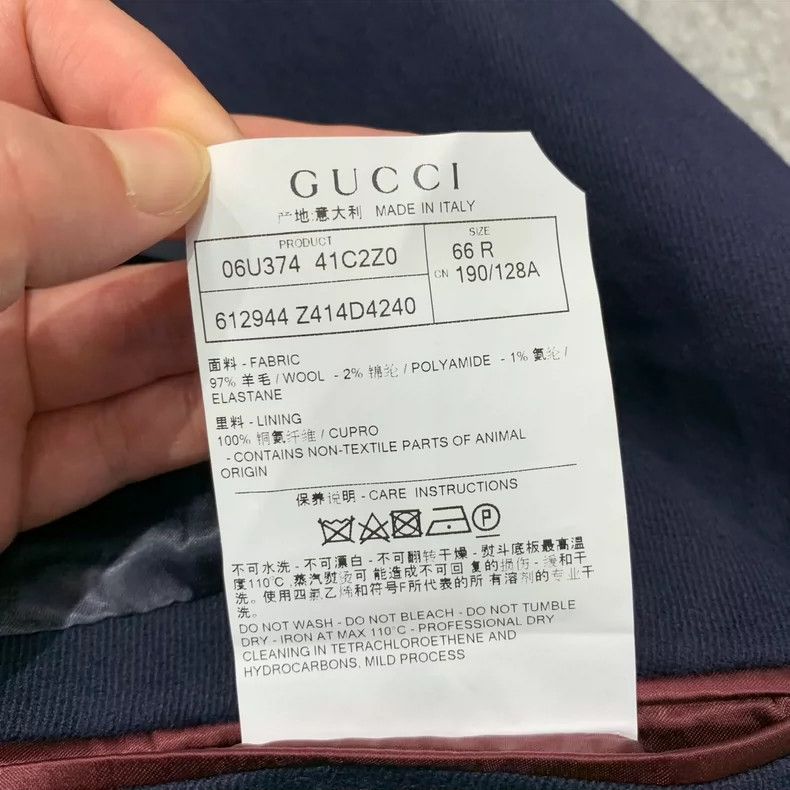 Gucci Gucci Size 66R Dark blue coat 2505-Nextarrow Size XL / US 12-14 / IT 48-50 - 8 Thumbnail