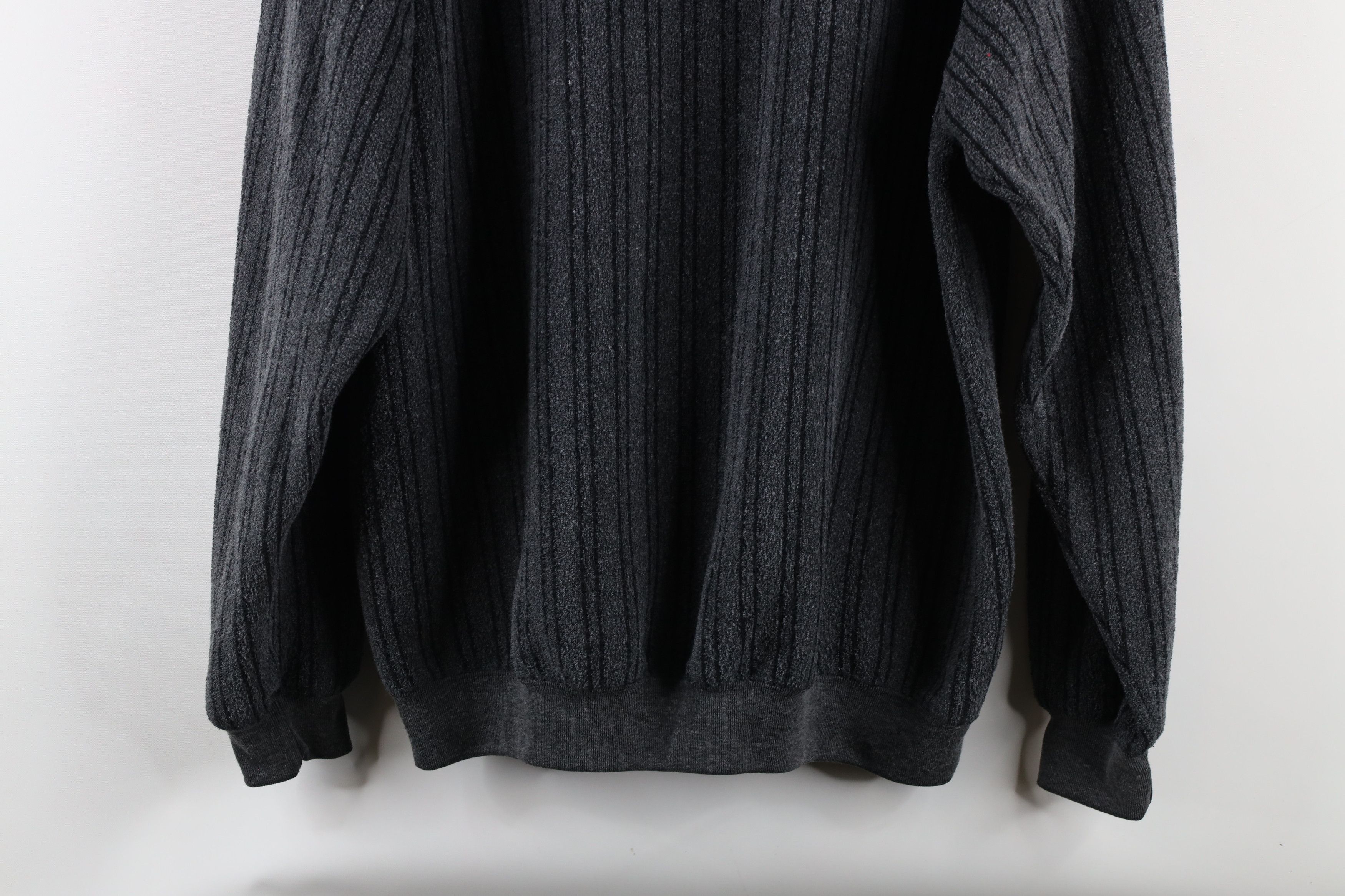 Vintage Vintage 90s Streetwear Collared Fleece Pullover Sweater Size US L / EU 52-54 / 3 - 9 Thumbnail