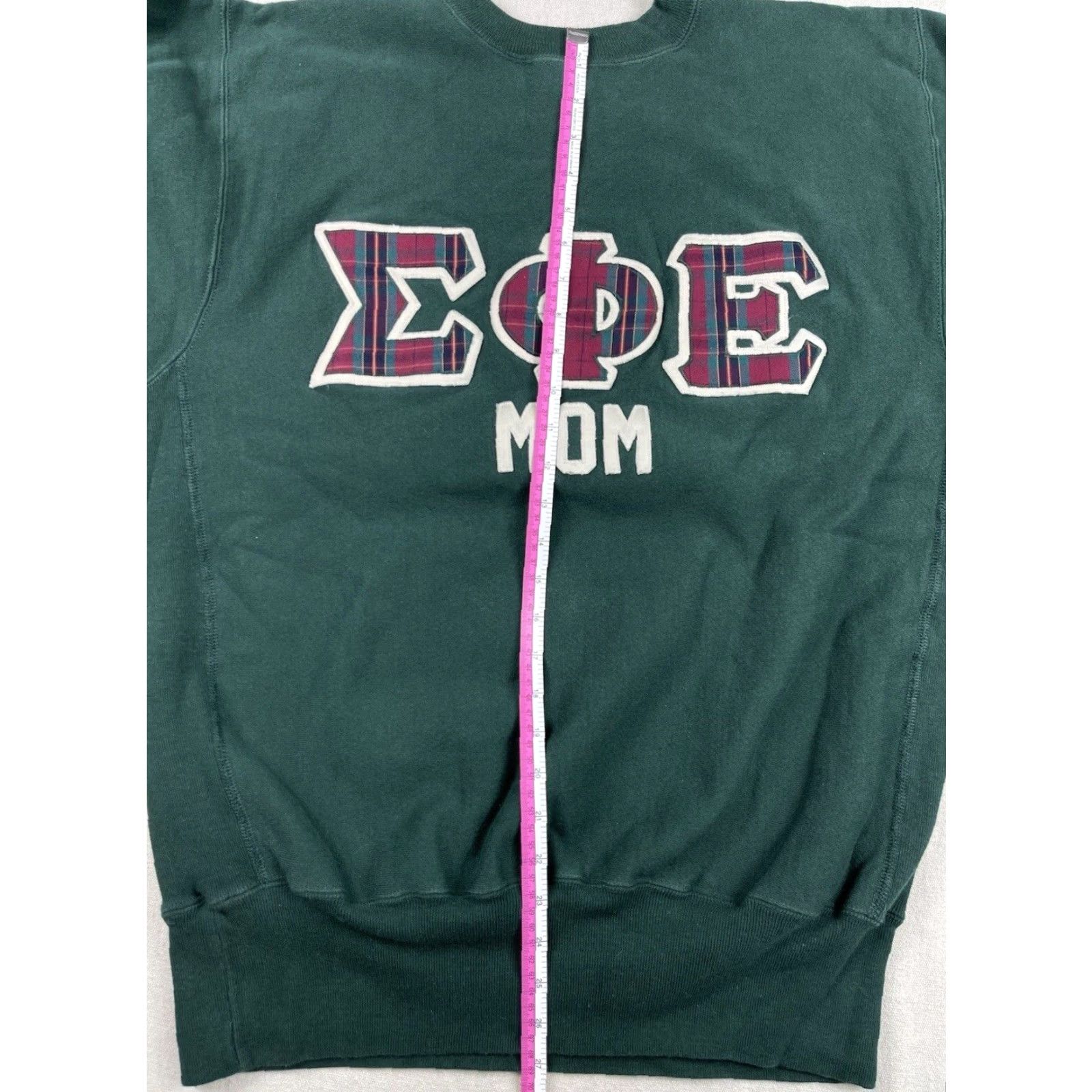 Champion VINTAGE Champion Sweatshirt Reverse Weave Sigma Phi Epsilon Fraternity XL Green 90s USA Mens Regular Pullover Reversible Size US XL / EU 56 / 4 - 7 Thumbnail
