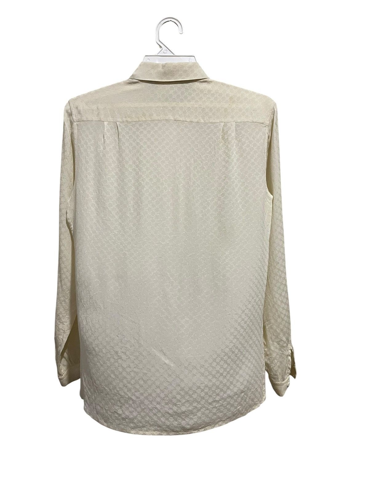 Salvatore Ferragamo VTG Salvatore Ferragamo Firenze 100% Silk Shirts Size M / US 6-8 / IT 42-44 - 7 Thumbnail