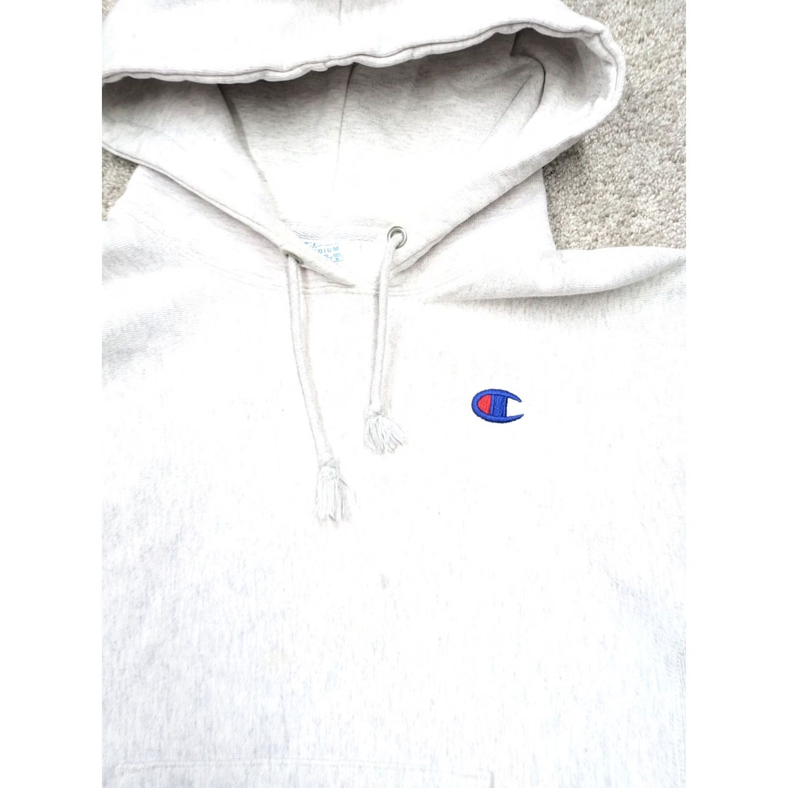Champion Champion Reverse Weave Hoodie Womens M Medium Gray Pullover y2k 90s Size M / US 6-8 / IT 42-44 - 3 Thumbnail