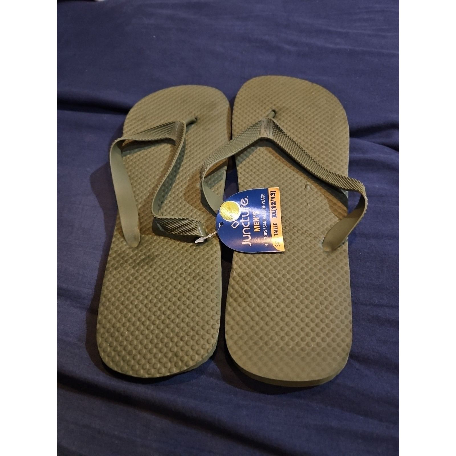 Other Juncture Men's Size Medium 12/13 Forest Green Flip Flips Size US 10 / EU 43 - 2 Thumbnail