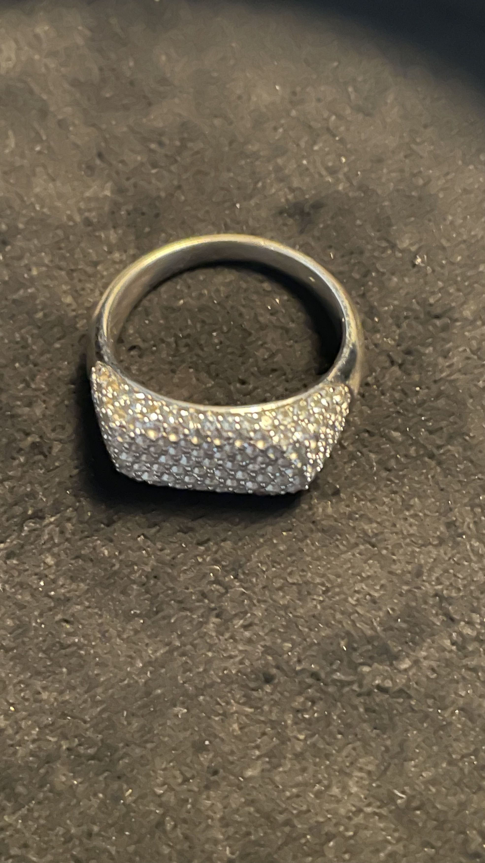 Tom Wood Tom Wood Michael sterling silver crystal signet ring size 54 Size ONE SIZE - 4 Thumbnail