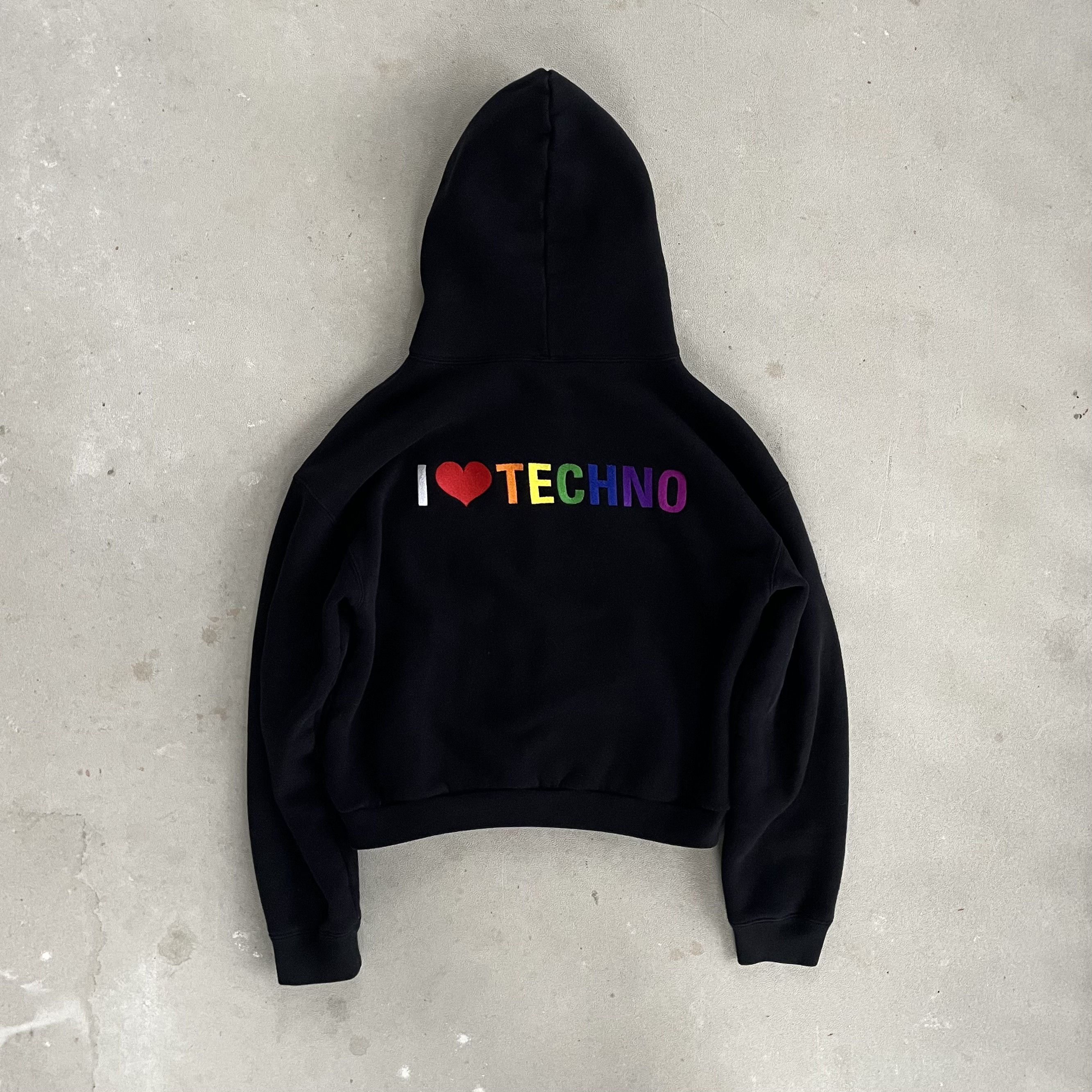 I love techno hoodie hotsell