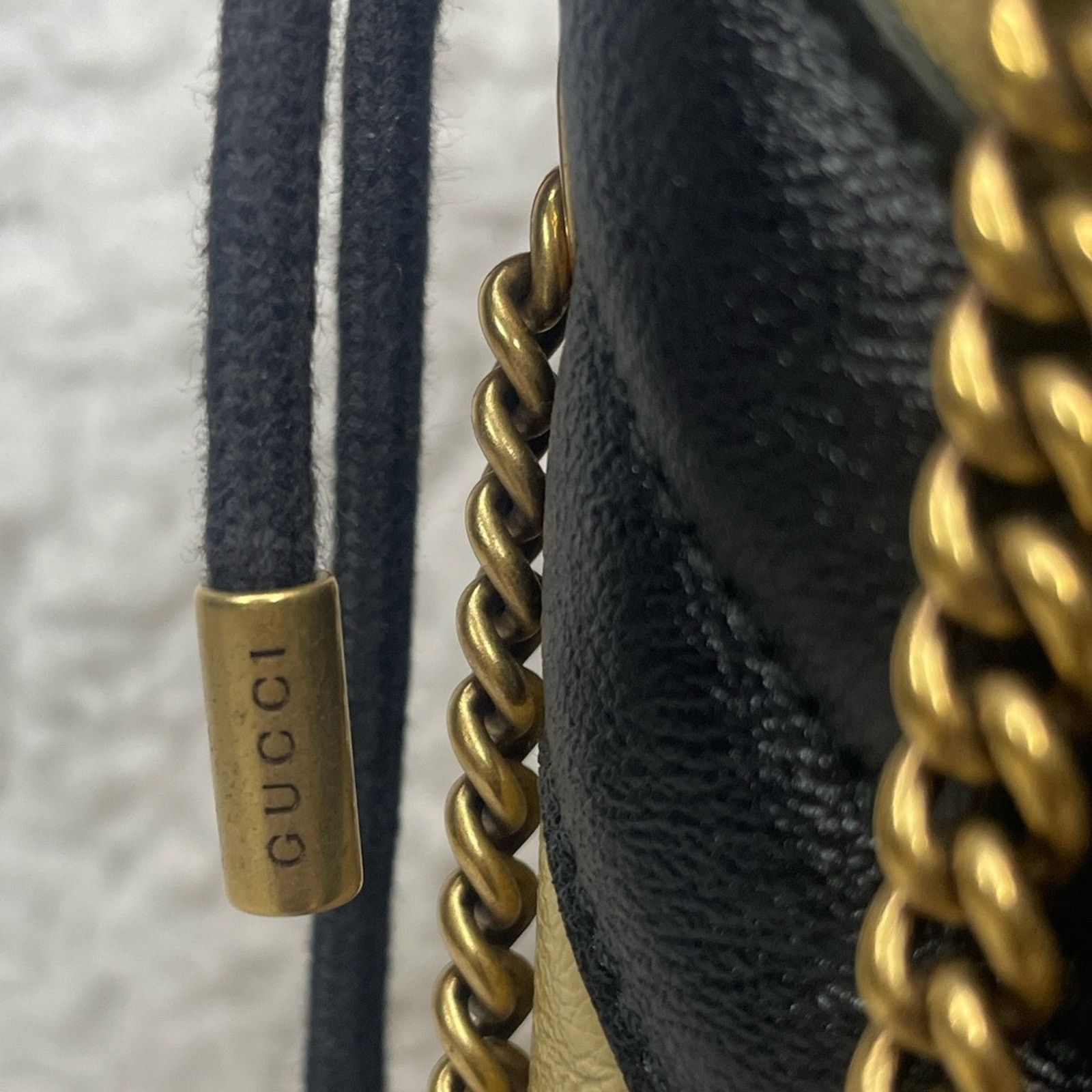 Gucci Gucci Marmont Torchon Mini Bucket Bag Size ONE SIZE - 6 Thumbnail