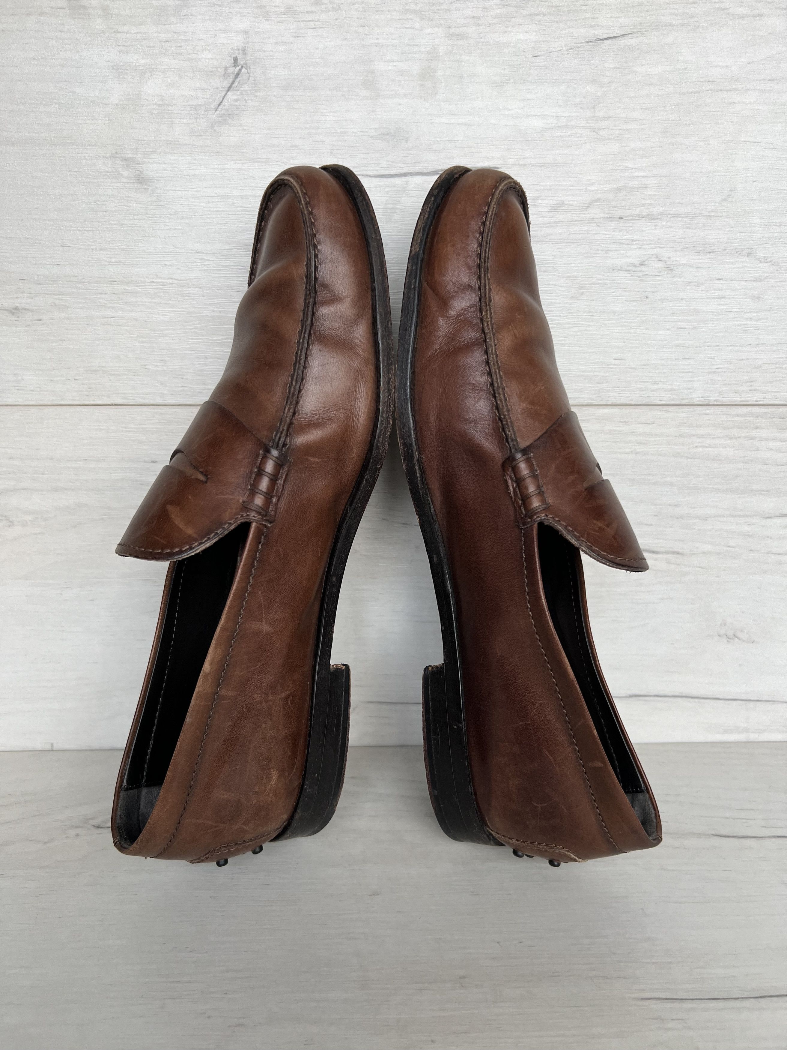 Tod's Tod’s Leather Penny Loafers Brown Made in Italy Men’s 9.5 Size US 10.5 / EU 43-44 - 4 Thumbnail