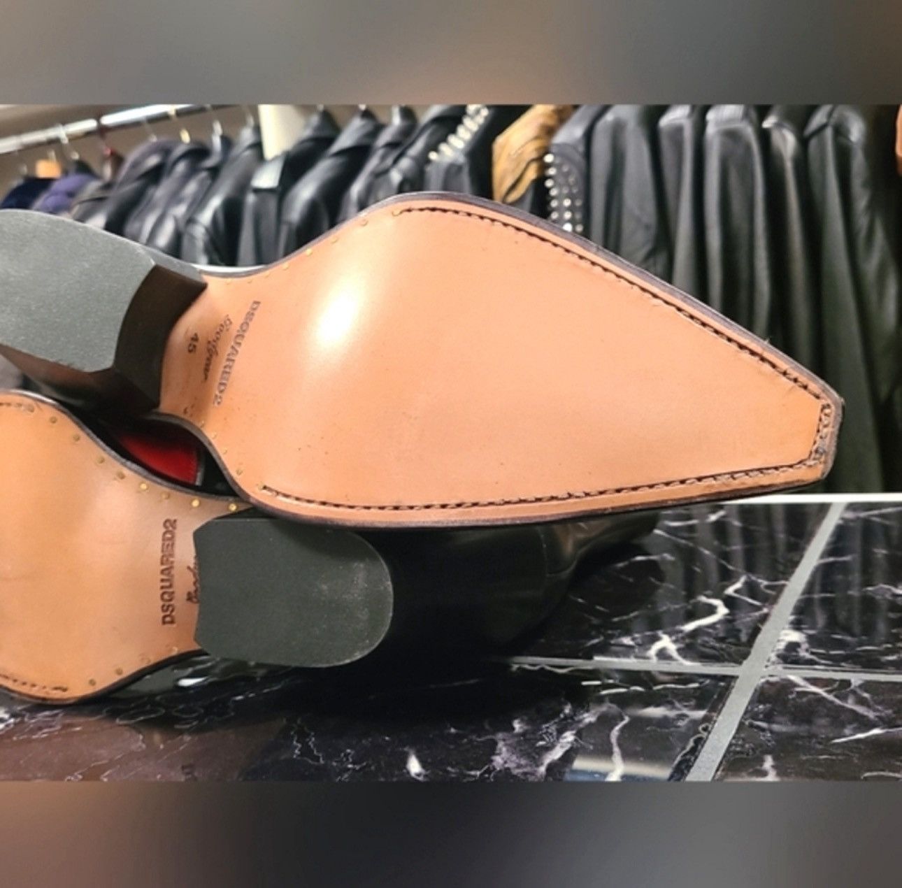 Dsquared2 DSQUARED2 Flame Leather Cowboy Ankle Boots nwot Size US 12 / EU 45 - 6 Thumbnail