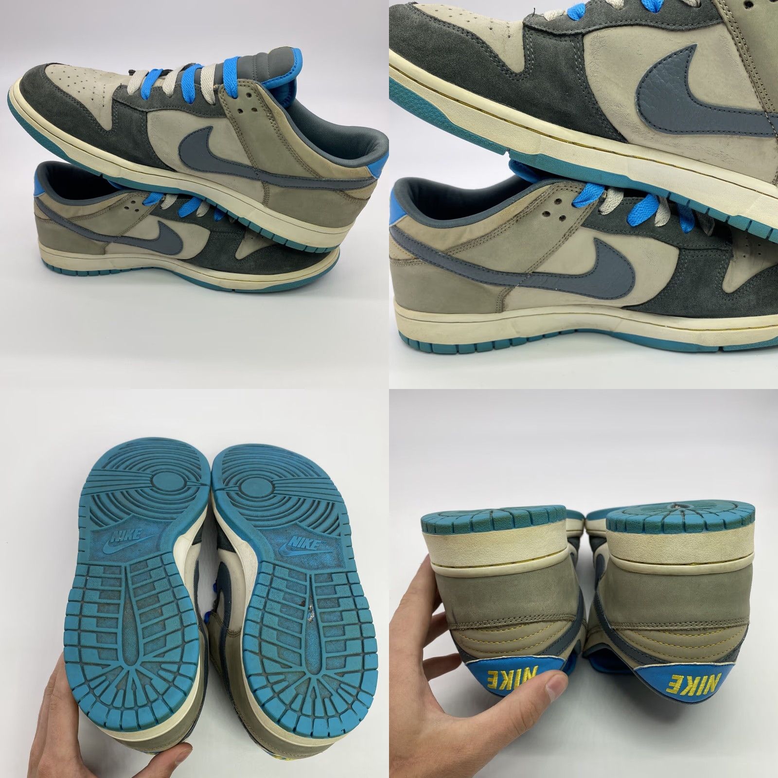 Nike VINTAGE 2008 NIKE DUNK LOW NYX VIVID BLUE/GRAY MENS SIZE 13 SNEAKER 90s SKATE Size US 13 / EU 46 - 8 Thumbnail