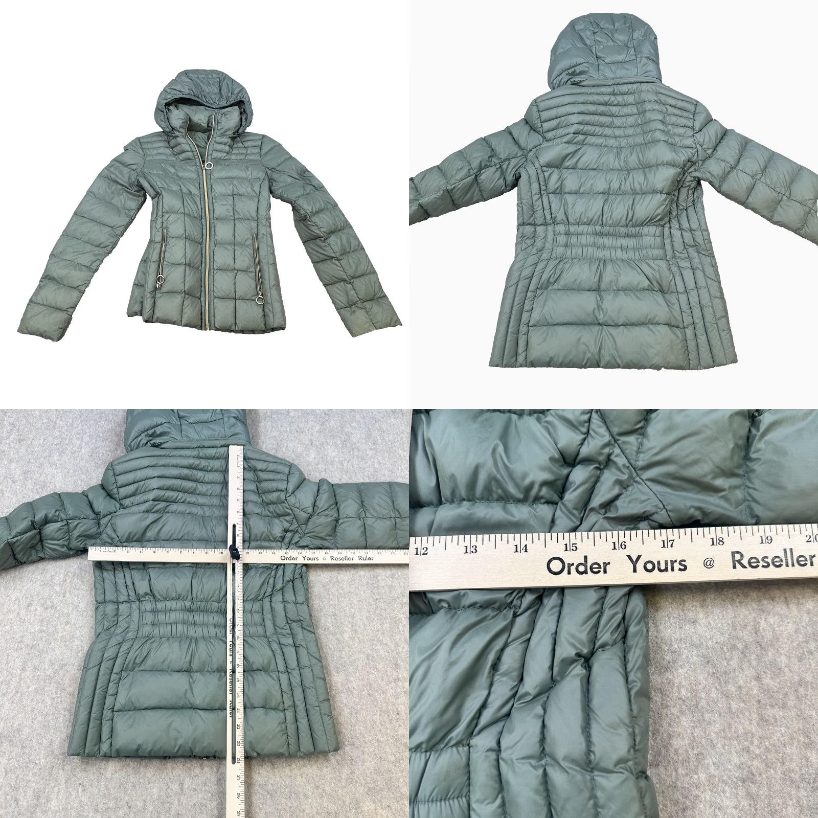Michael Kors Michael Kors Jacket Womens Small Gray Packable Down Fill Hooded Puffer Coat Size S / US 4 / IT 40 - 8 Thumbnail