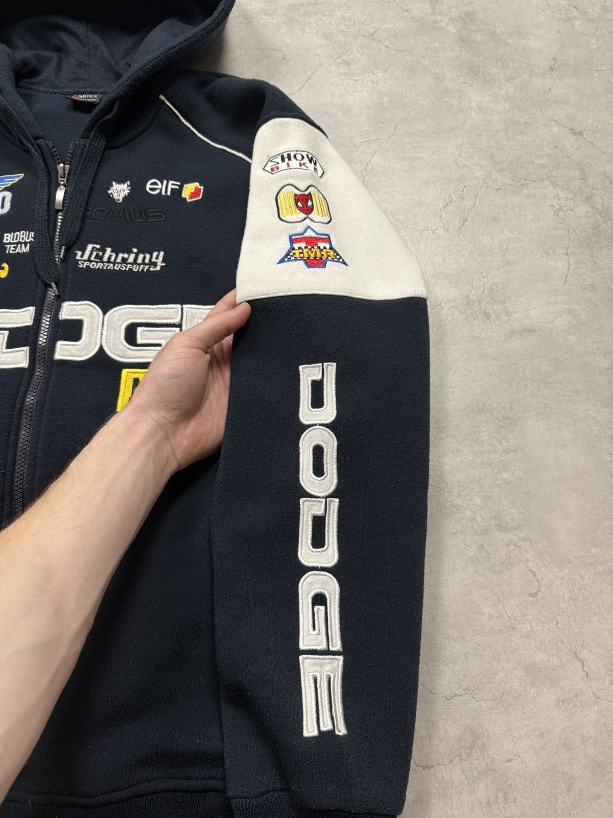 Vintage Dodge Vintage Racing Zip Hoodie Size US XL / EU 56 / 4 - 7 Thumbnail