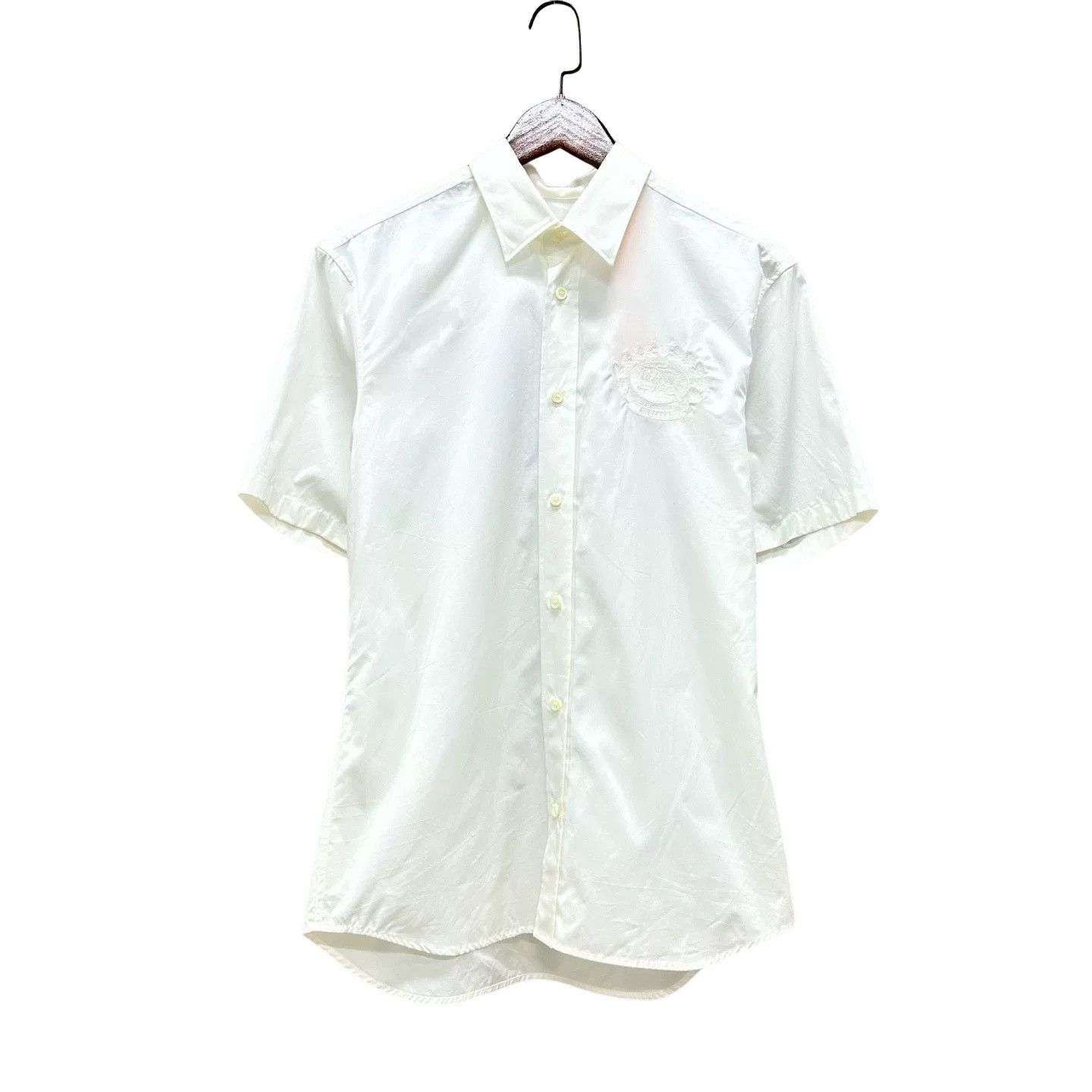 Burberry Burberry Embroidered Logo Short Sleeve Shirt Size S Size US S / EU 44-46 / 1 - 1 Thumbnail