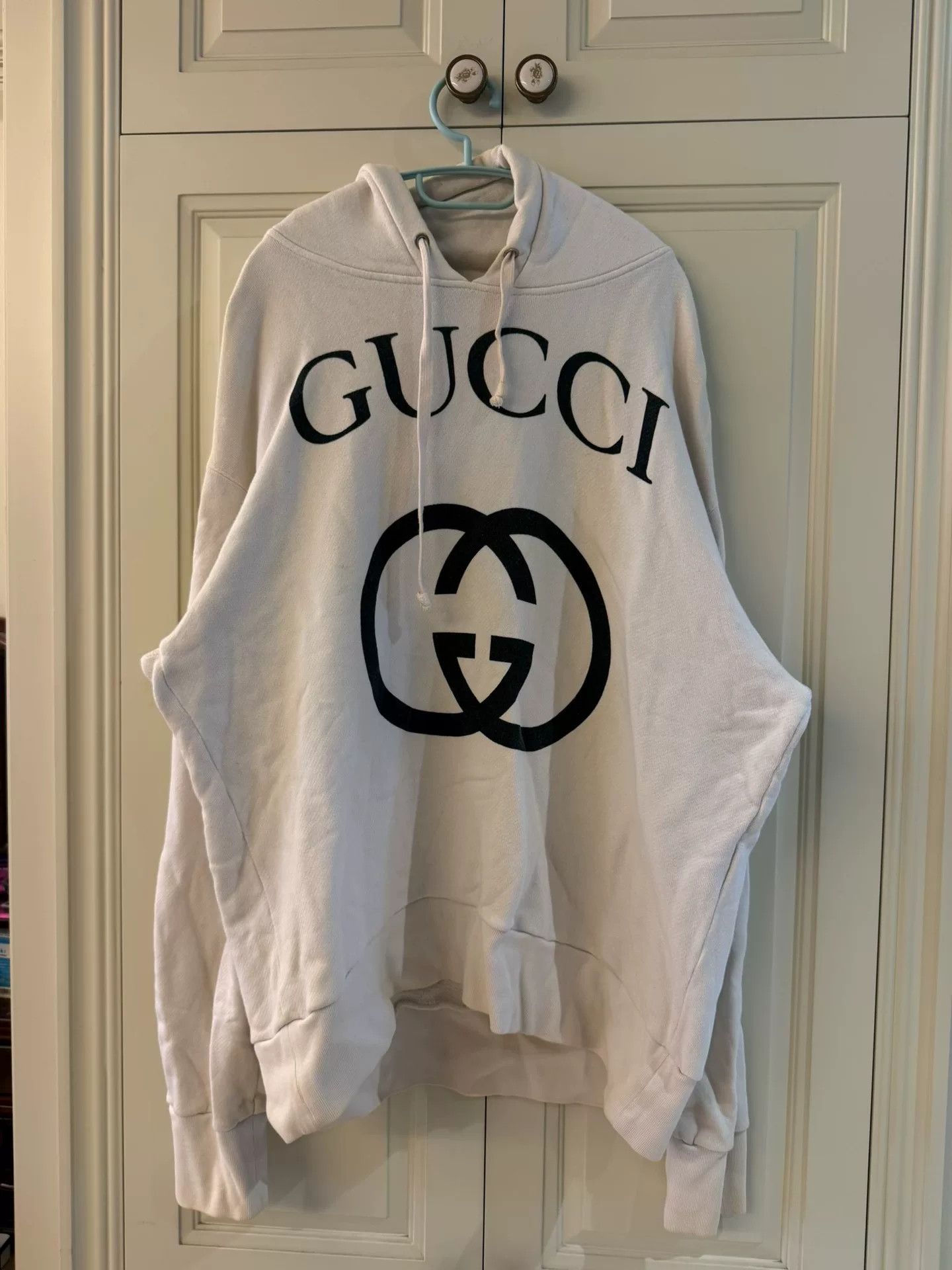 Gucci gucci double g logo print hoodie Size US M / EU 48-50 / 2 - 1 Thumbnail