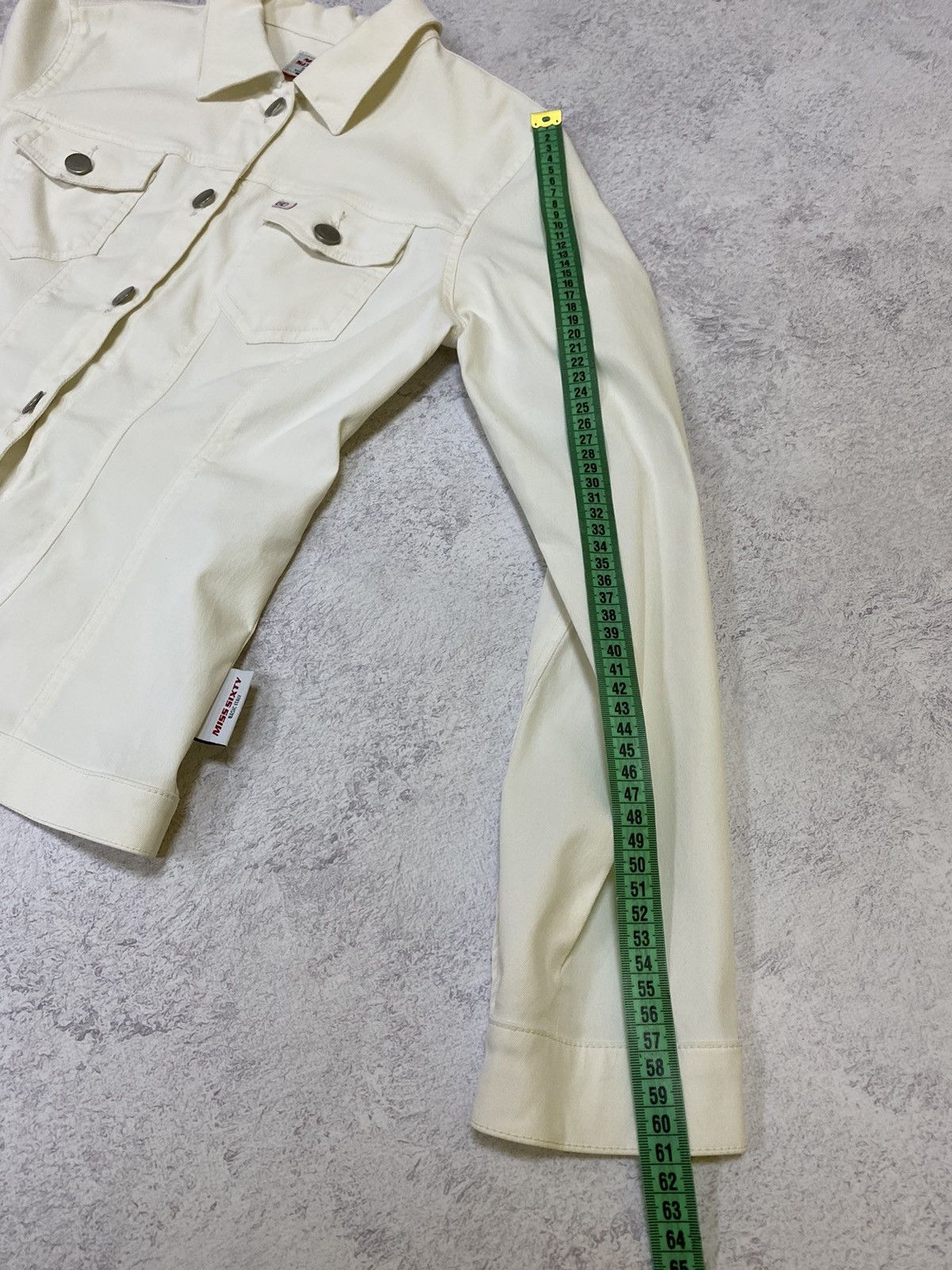 Miss Sixty Miss Sixty Womens White Denim Jacket Size M Size M / US 6-8 / IT 42-44 - 15 Thumbnail