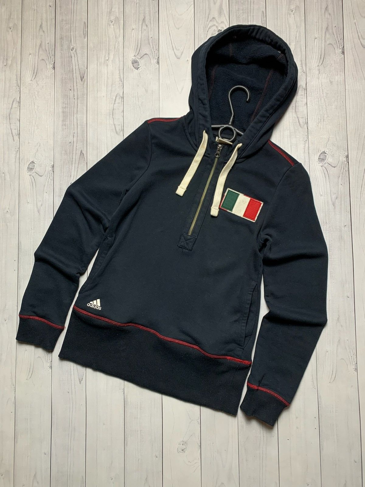 Adidas × Vintage Vintage adidas AC Milan soccer zip hoodie size S women’s Size S / US 4 / IT 40 - 1 Thumbnail