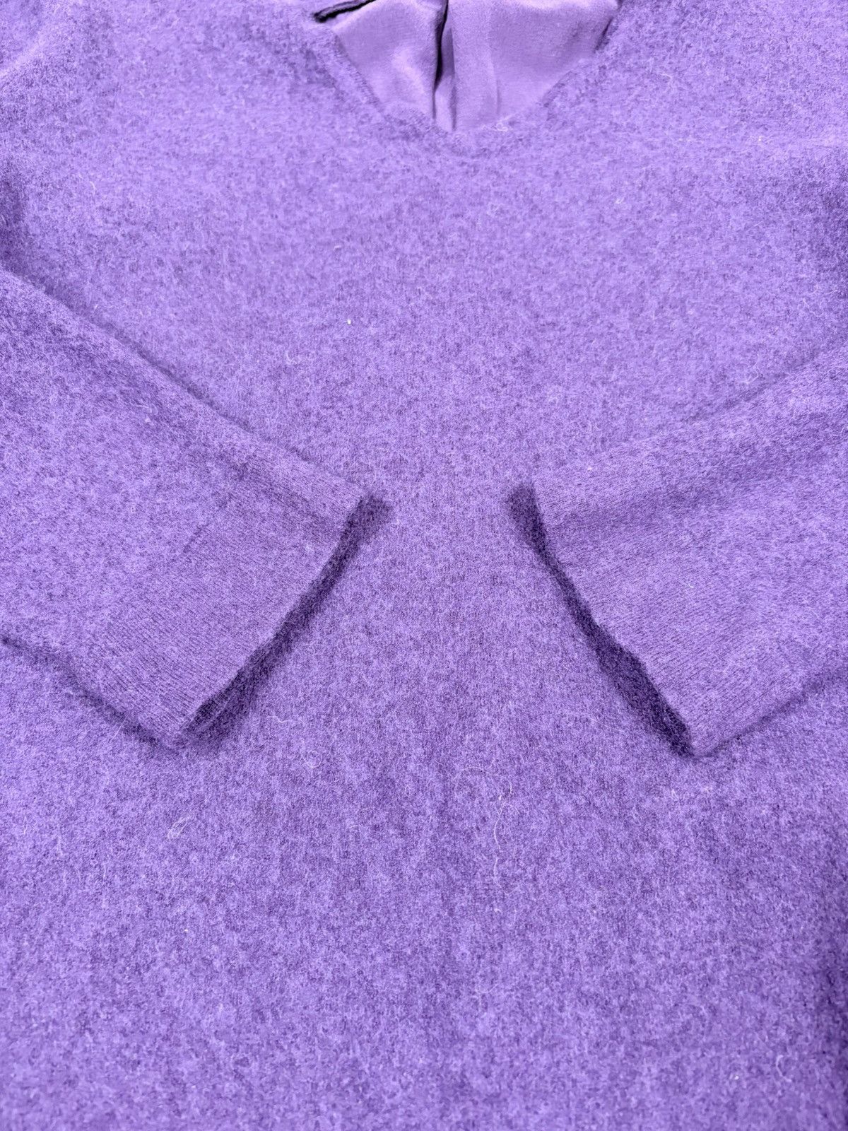 Marina Rinaldi Marina Rinaldi Italy Purple Wool Silk Knit Tunic Sweater M Size M / US 6-8 / IT 42-44 - 6 Thumbnail