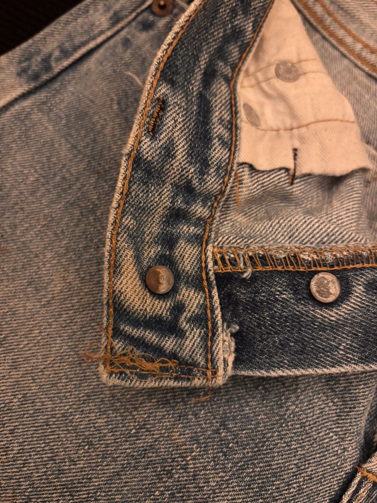 Levi's Vintage Levis selvedge Redline button 6 Size US 29 - 6 Thumbnail