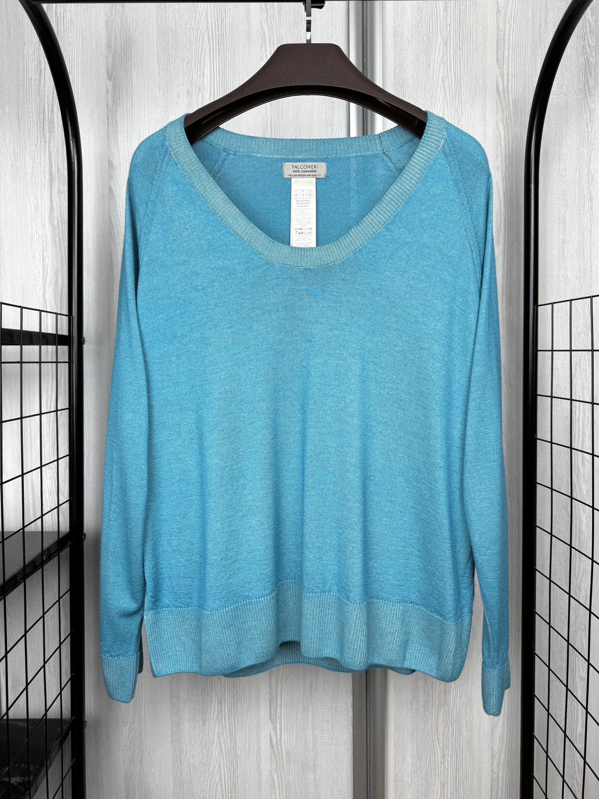 Other Falconeri Ultrafine 100% Cashmere U-Neck Sweater size L Size L / US 10 / IT 46 - 2 Thumbnail