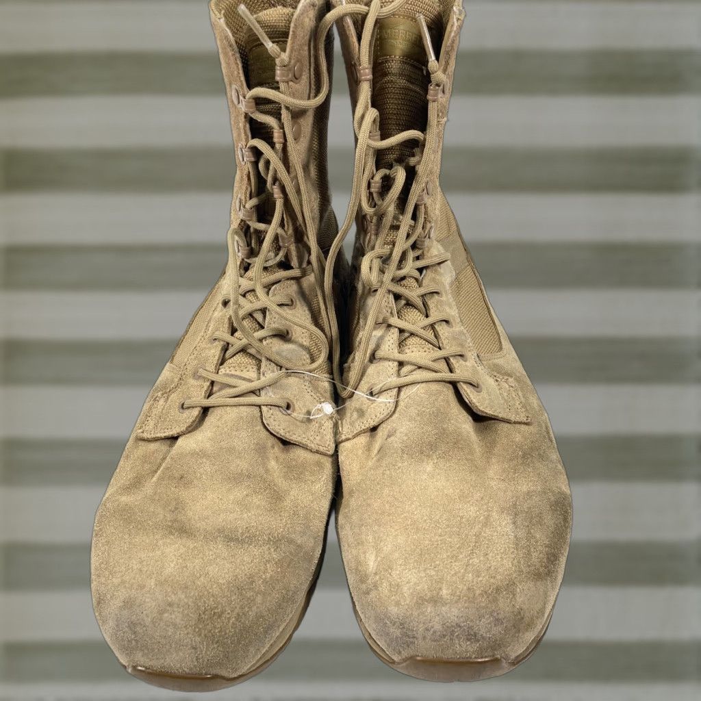 Merrell Merrell Tactical Boots Men 15 Wide Coyote Brown Suede J099375W Military Desert Boots Mens Wide Suede Desert Brown Size US 15 / EU 48 - 1 Thumbnail