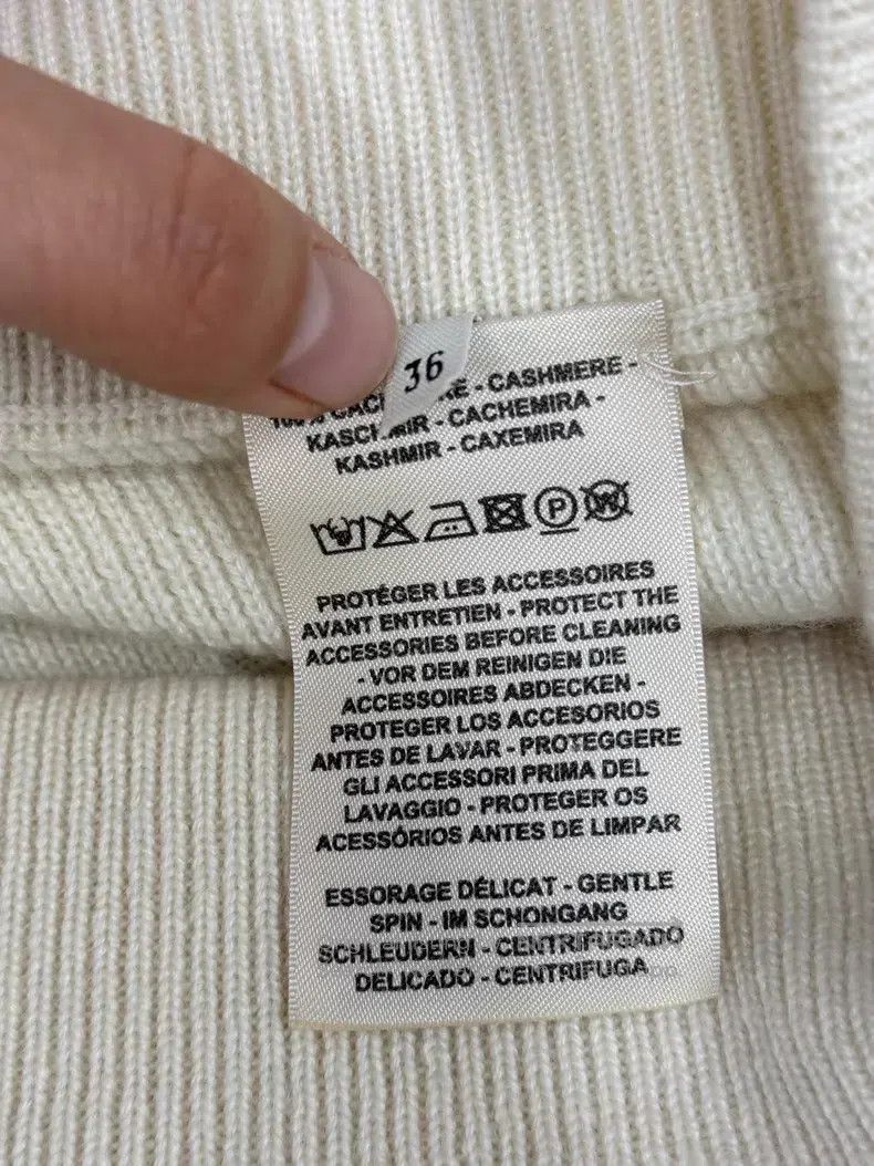 Hermes Hermes Beige Cashmere Skirt Size 24" / US 00 / IT 34 - 5 Thumbnail