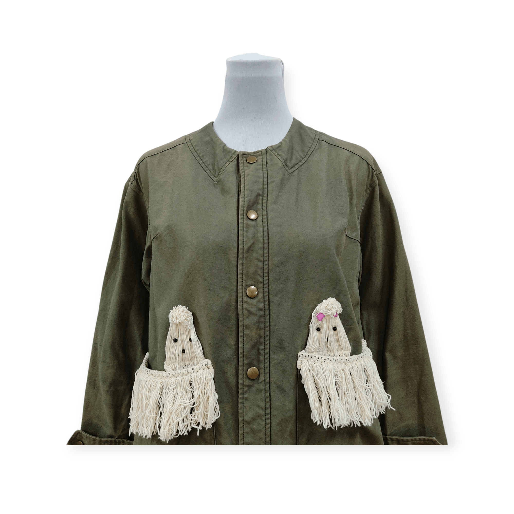 Ne-Net Issey Miyake Ne-Net Maltese Olive Outerwear Jacket Size M / US 6-8 / IT 42-44 - 2 Thumbnail