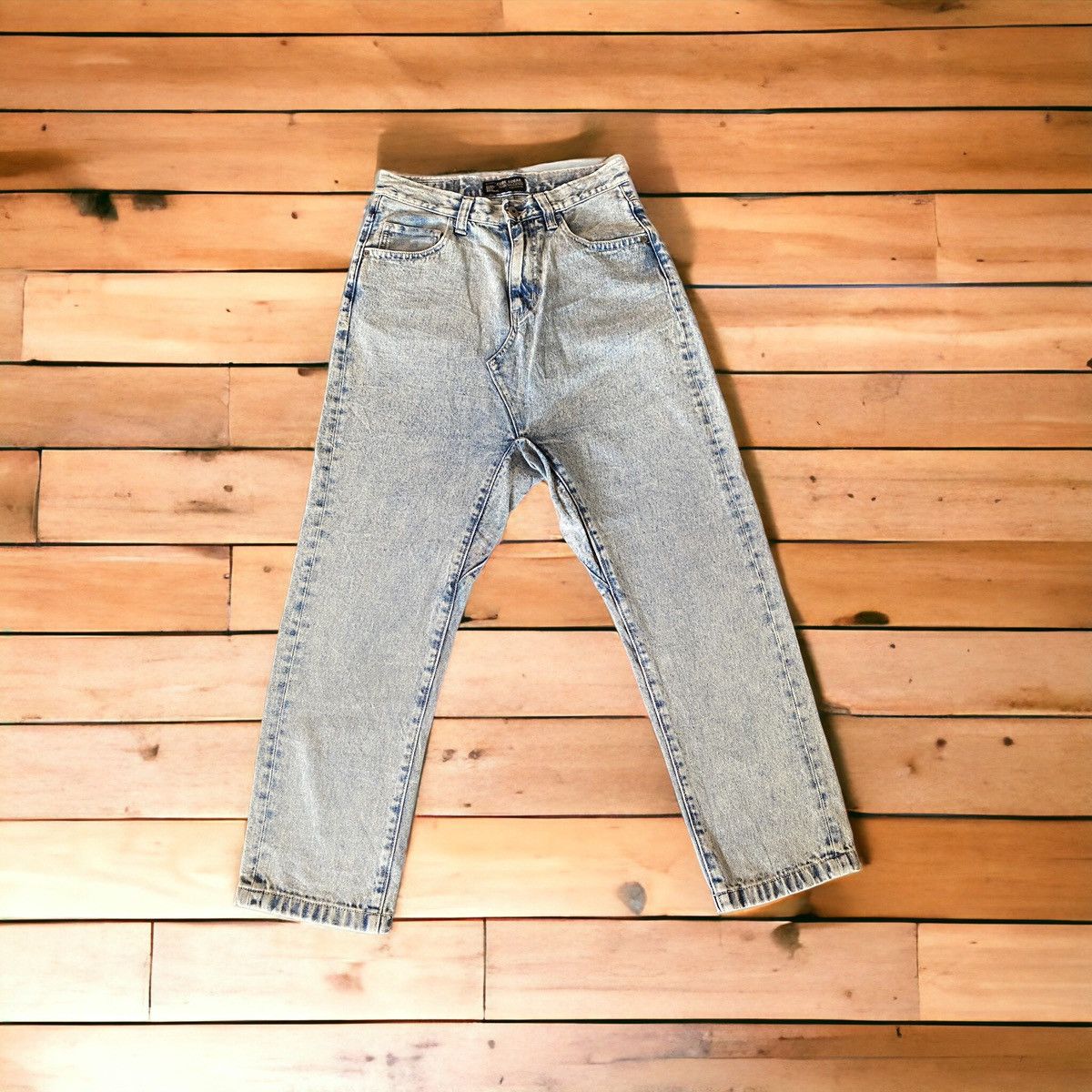 Japanese Brand × Vintage Vintage Cube Sugar Acid Wash Workwear Denim Pant Size US 29 - 1 Thumbnail
