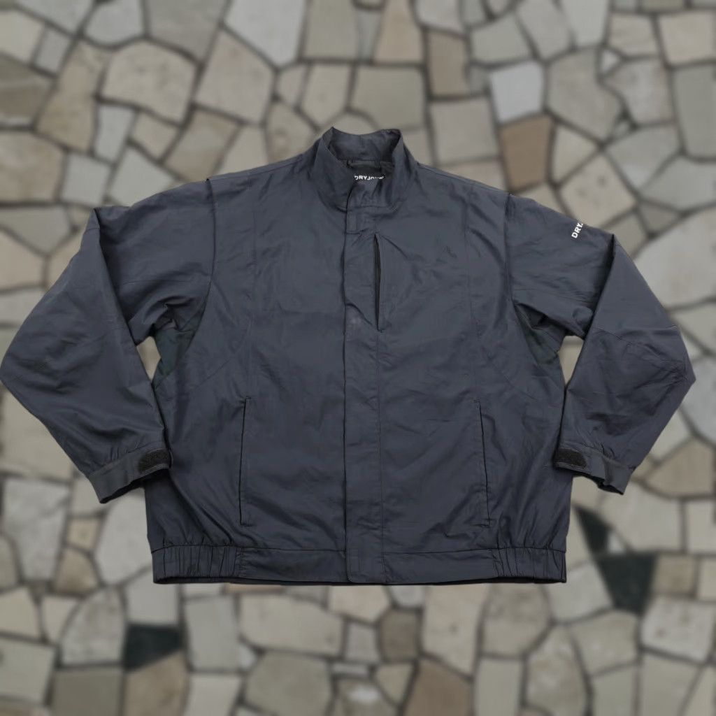 Footjoy VINTAGE FootJoy Jacket Mens XL Black DryJoys Golf Windbreaker Vented Lightweight Zip Pockets Waterproof Windproof Lined Polyester Mid-Length Regular Size US XL / EU 56 / 4 - 1 Thumbnail