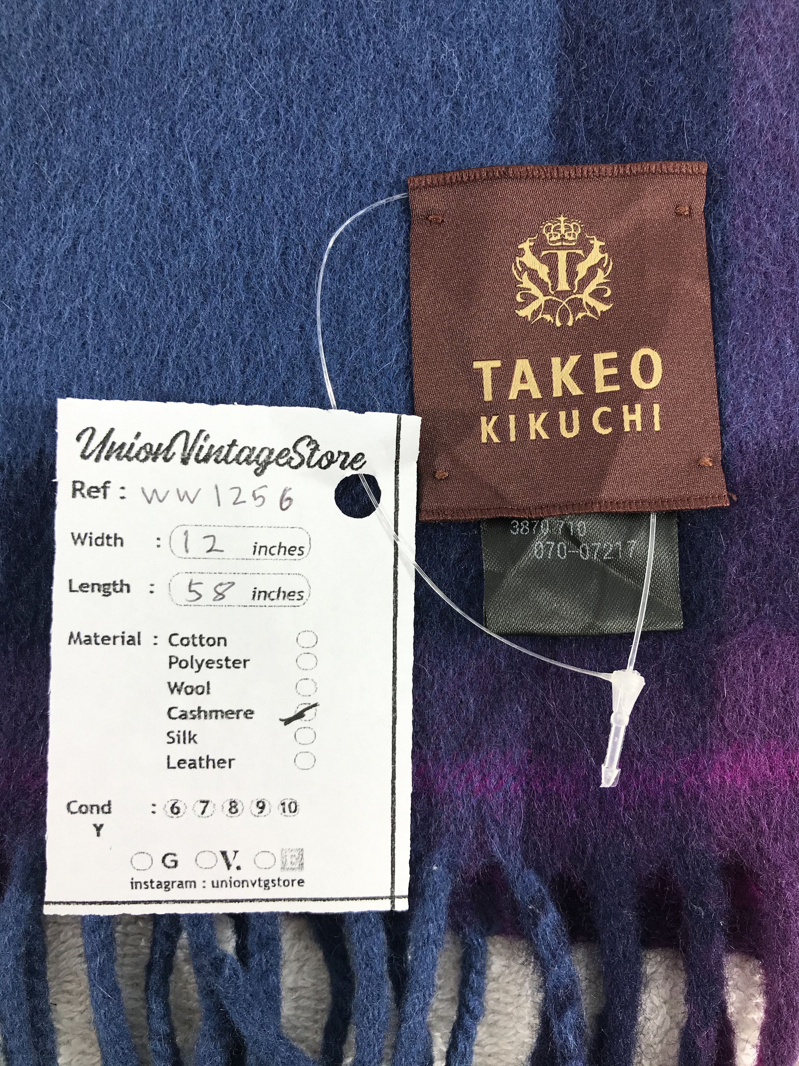 Takeo Kikuchi × Vintage Takeo Kikuchi Scarf / Muffler / Neckwear - WW1256 Size ONE SIZE - 4 Thumbnail