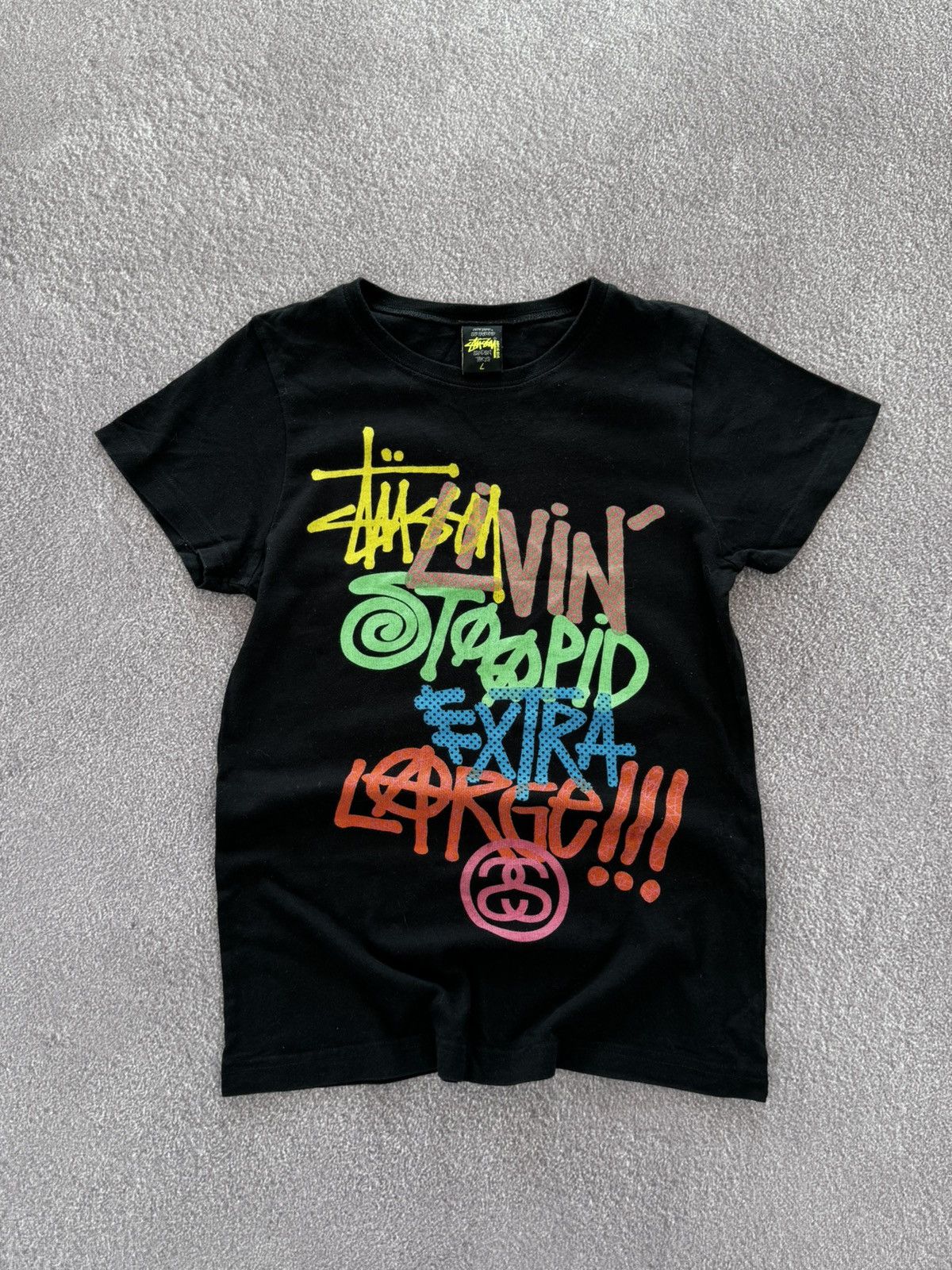 Stussy Vintage Stussy Y2K Graphic Print 90’s T-Shirt Size L / US 10 / IT 46 - 1 Thumbnail