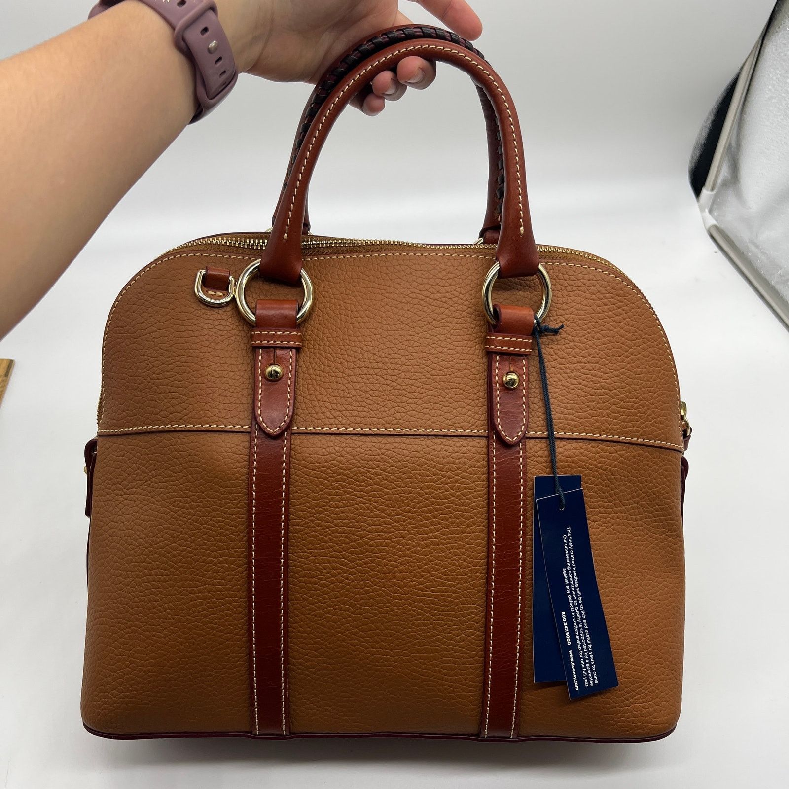 Dooney & Bourke Dooney & Bourke Pebble Leather Aubrey Satchel Satchel Size ONE SIZE - 3 Thumbnail