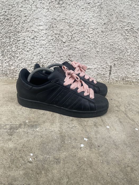 Adidas superstar black hot sale size 7