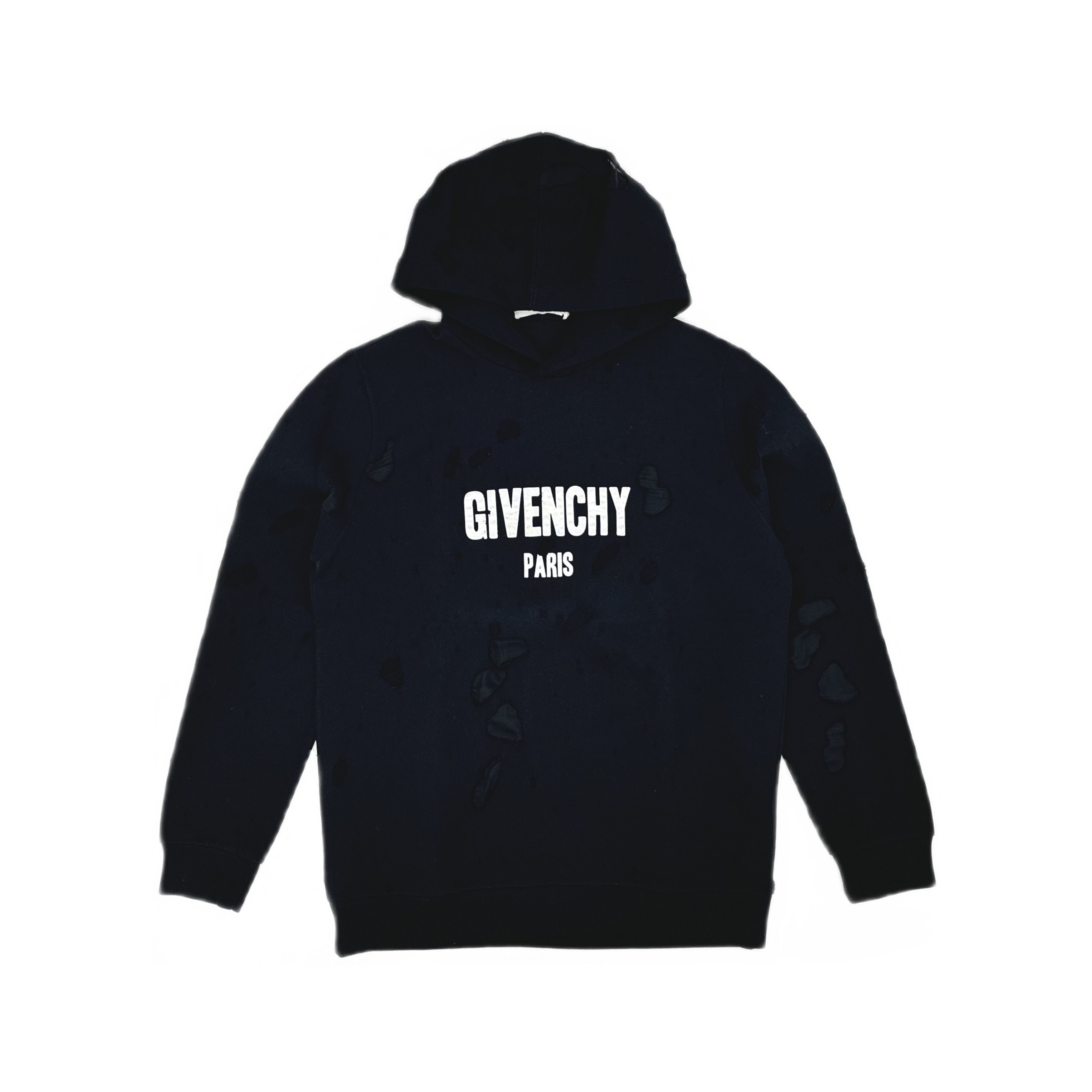 Givenchy Givenchy Distressed Hoodie Size L Size US L / EU 52-54 / 3 - 1 Thumbnail