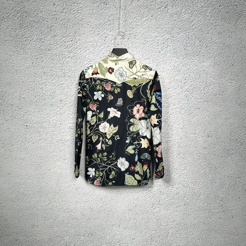 Gucci GucciMulberry silk morning glory print lapel shirt shirt 25 Size US XXS / EU 40 - 2 Thumbnail