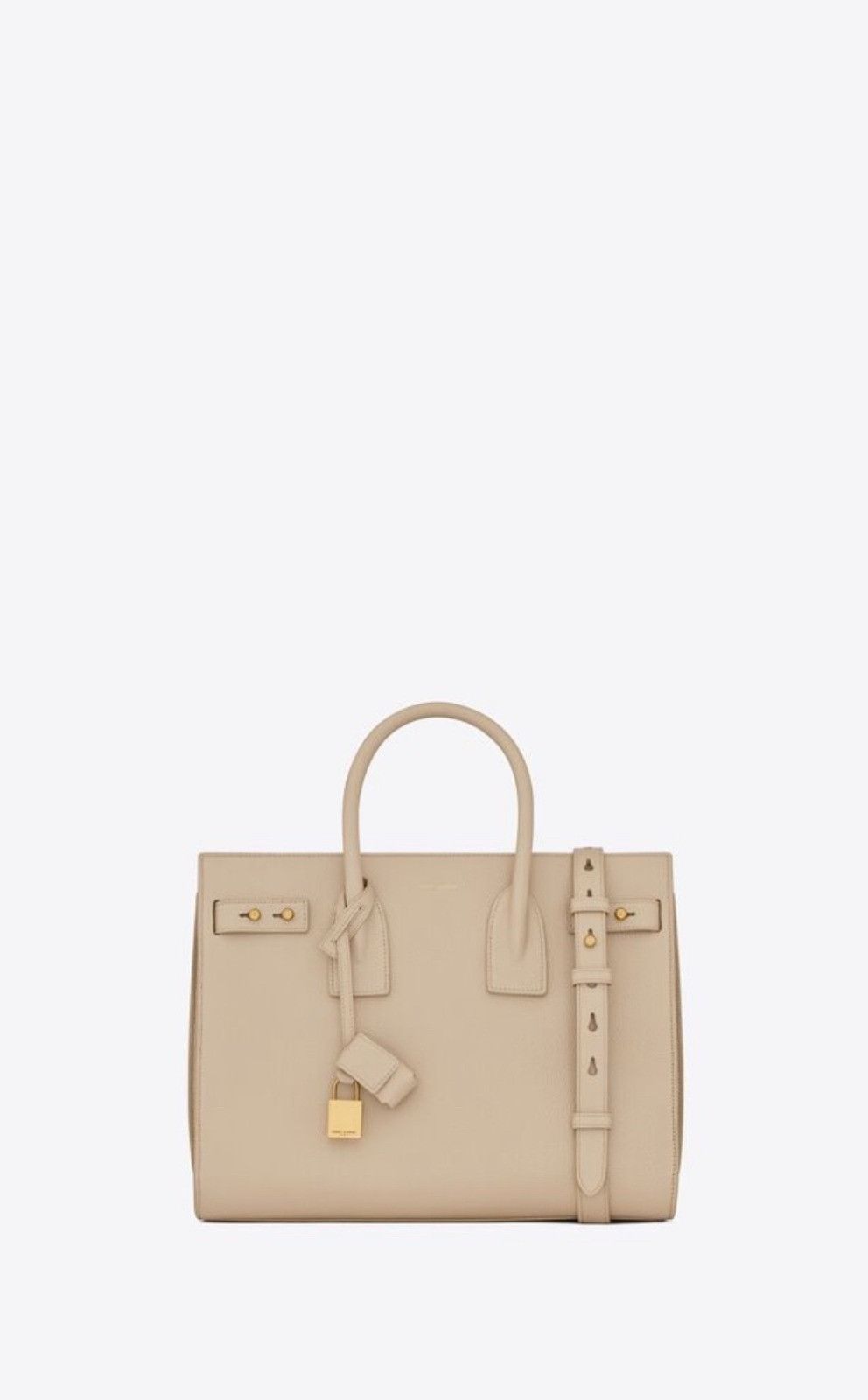 Saint Laurent Paris o1b1hav110824 Size: OS / Supple Sac De Jour Bag in Beige Size ONE SIZE - 1 Thumbnail