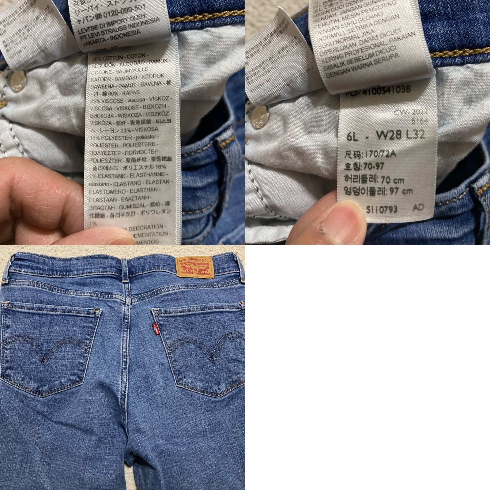 Levi's Levi's Jeans Women Mid Rise Straight 5-Pocket Denim Blue XS-XL Medium Wash 31in Inseam Size 29" - 9 Thumbnail