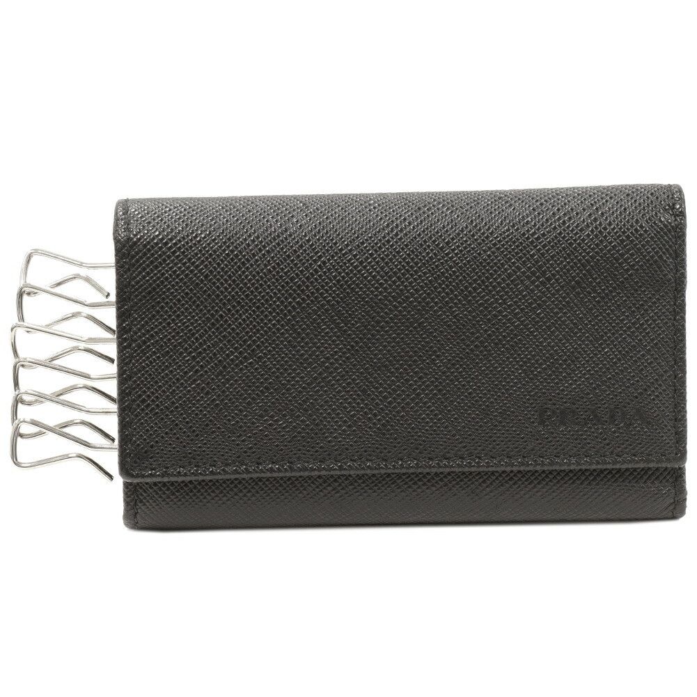 Prada Prada Prada Saffiano Calf 6 Key Case Black Leather Key case DUTY FREE for USA Size ONE SIZE - 1 Thumbnail