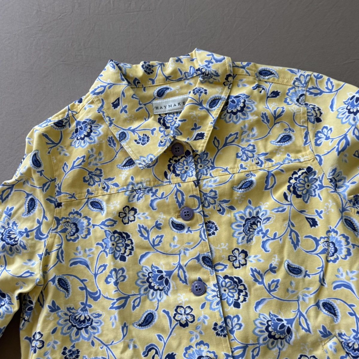 Other Vintage Haymaker Cotton Floral Shirt Jacket Size L / US 10 / IT 46 - 5 Thumbnail