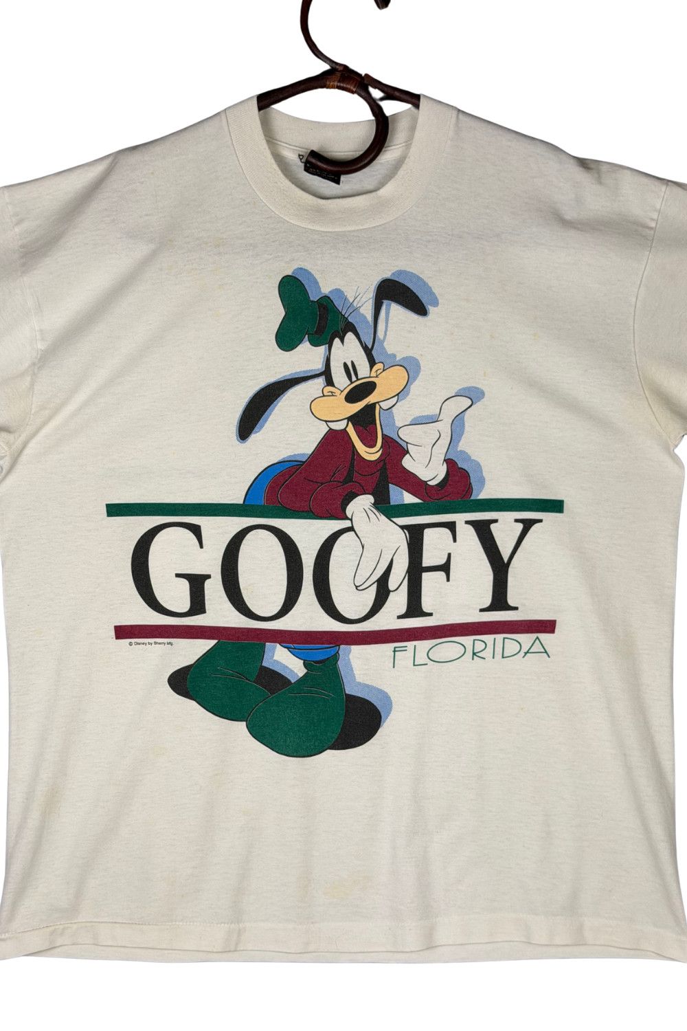 Fruit Of The Loom Vintage early 90s Disney Goofy Florida tee Size US M / EU 48-50 / 2 - 10 Thumbnail
