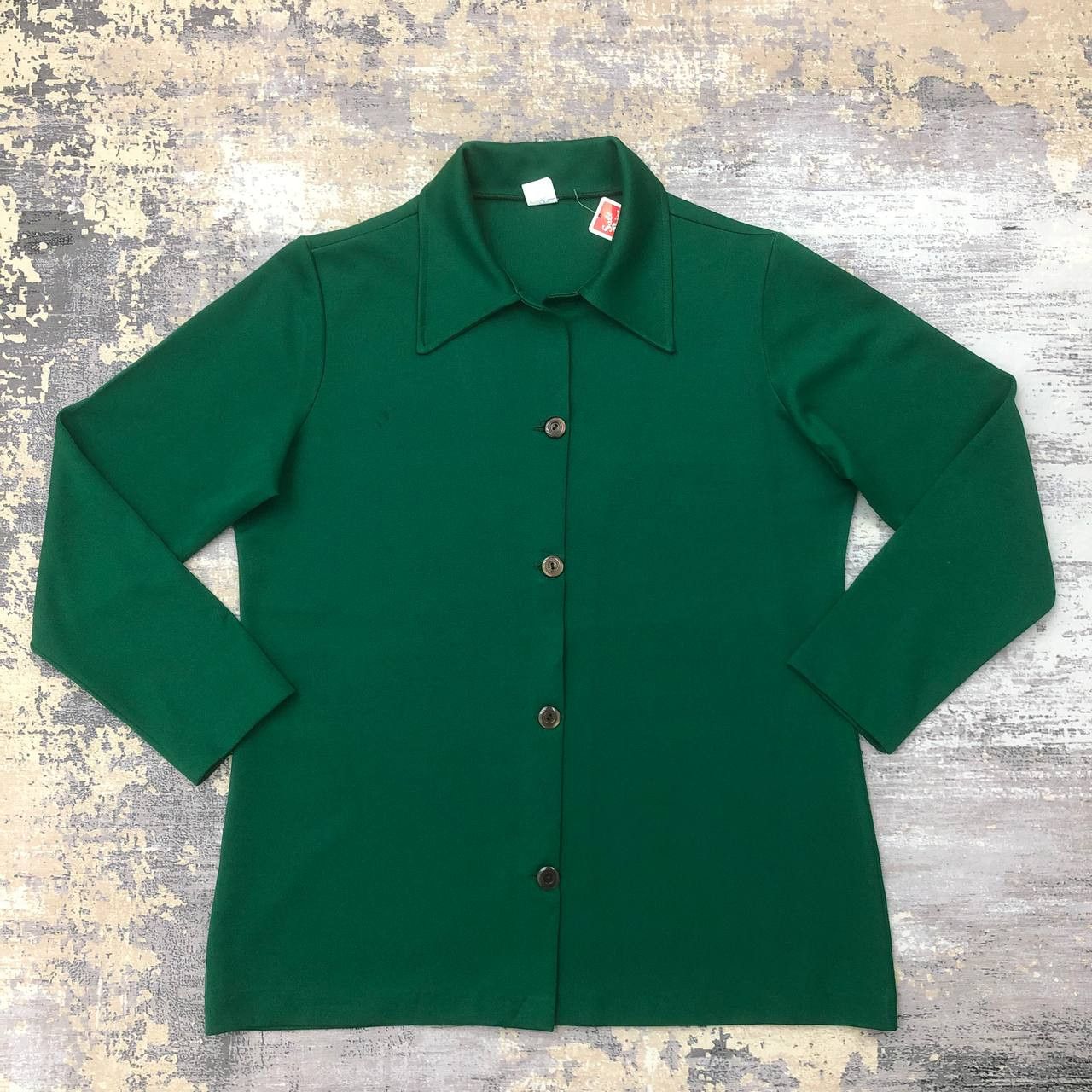 Vintage Y52. RARE VINTAGE MADE IN USA POLYSTER JACKET Size XXS / US 00 / IT 34 - 1 Thumbnail